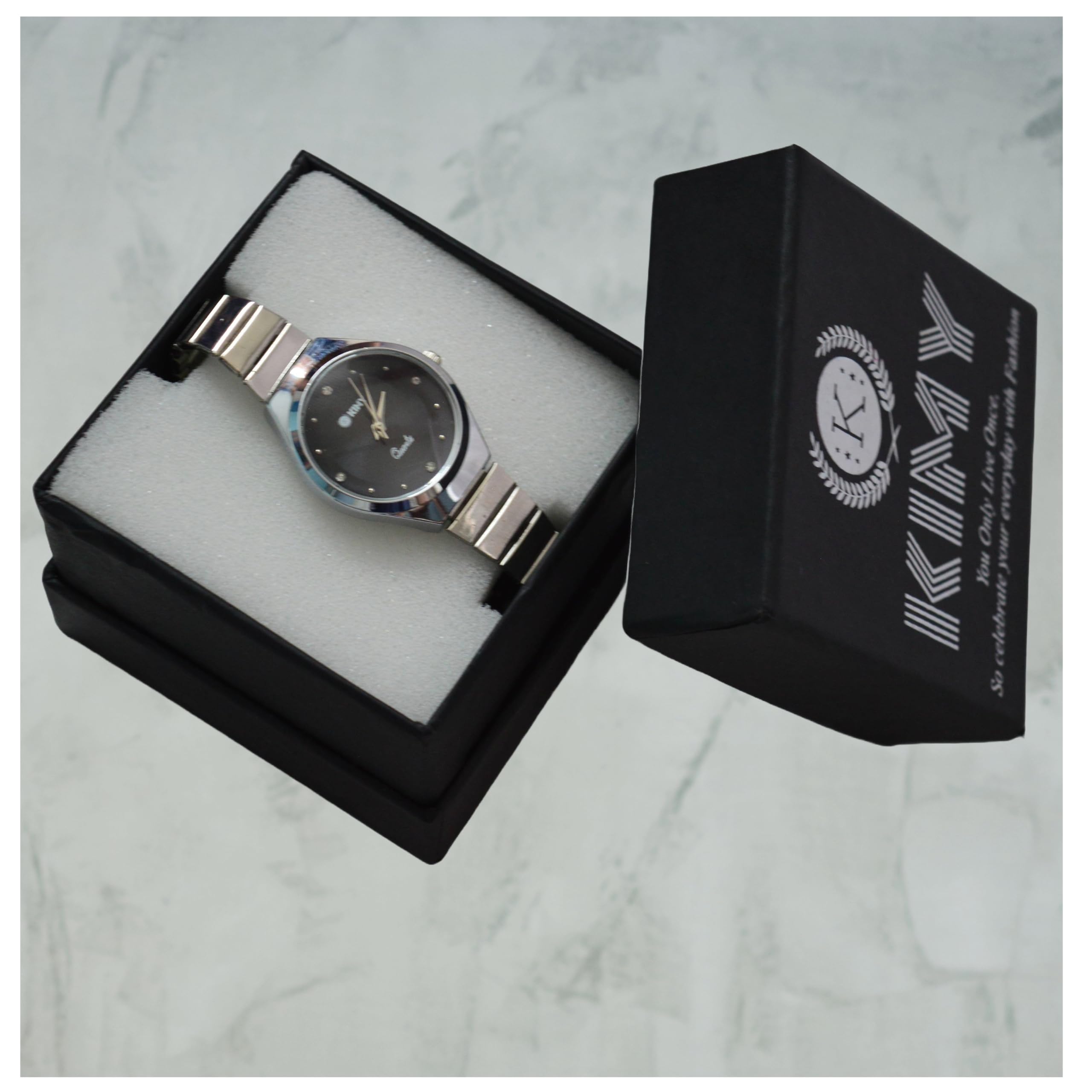 KIMY Fashion Premium Analog Watch for Women & Girls - Classic Stainless Steel Strap, Round Steel Dial Watch - Perfect for Office, Party & Everyday Wear