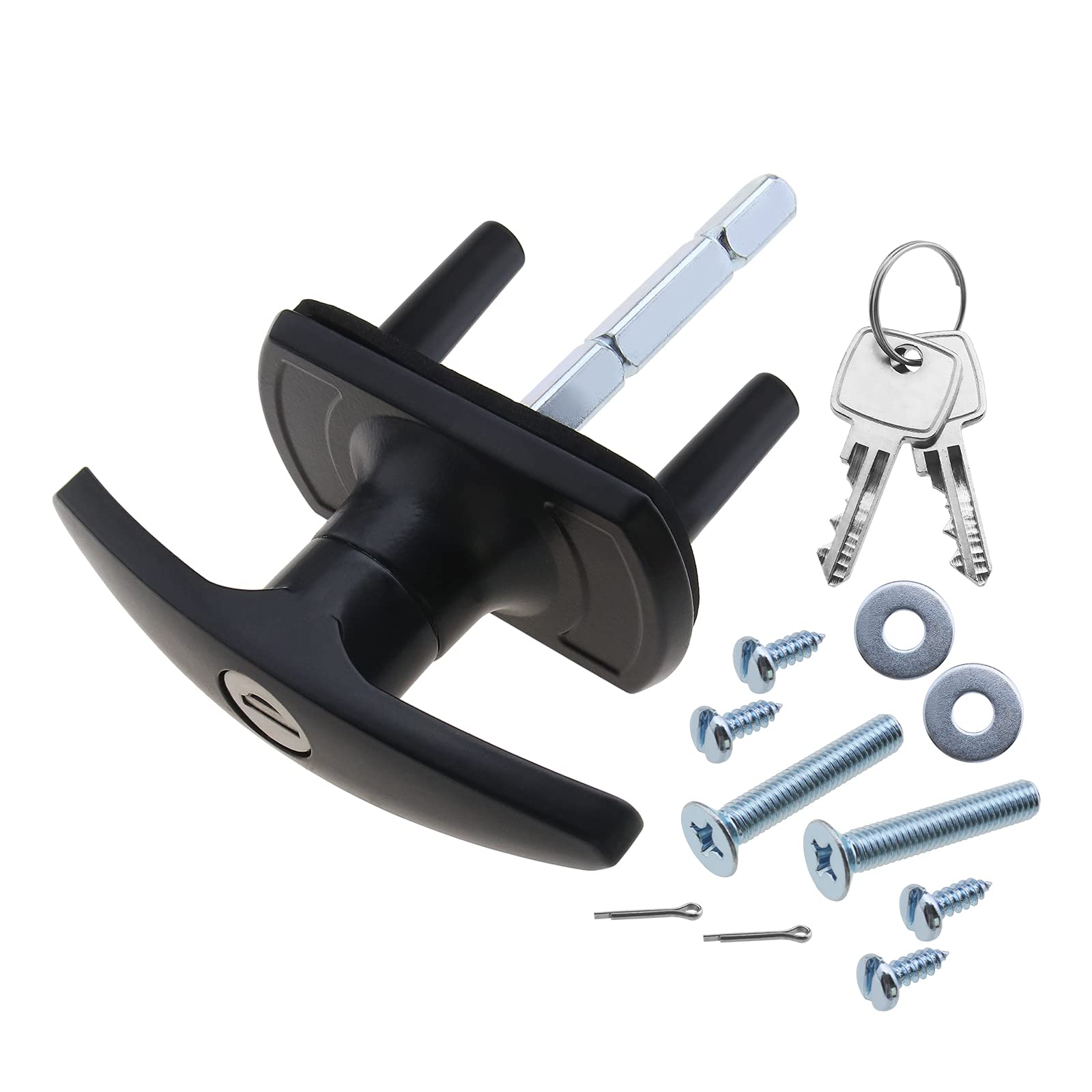 35mm T-Handle Garage Door Lock with Long Shaft - Compatible with Merlin & Doric King Garage Doors | Secure Your Garage, Shed or Workshop