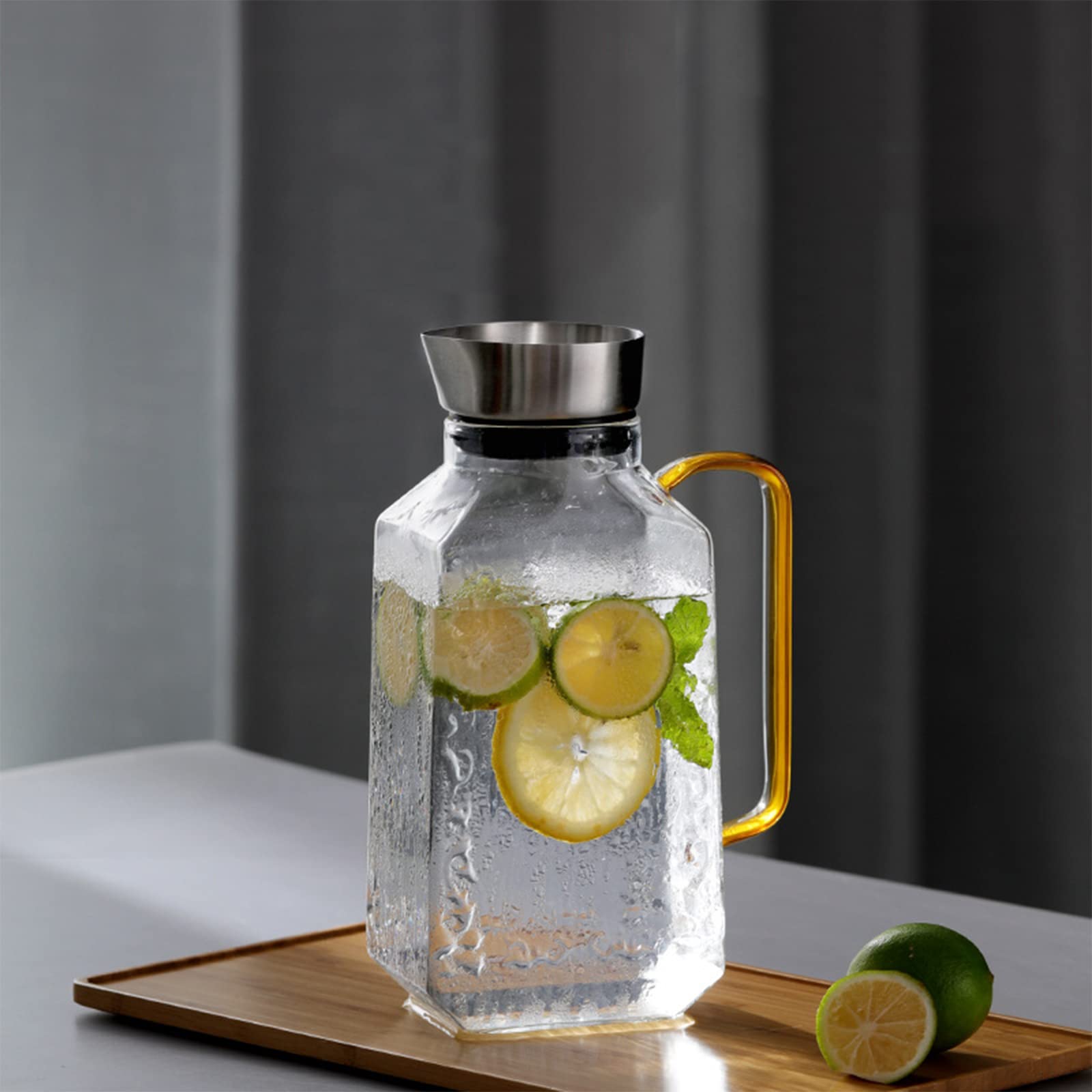 Insulated Glass Bottle for Hot & Cold Drinks - 32oz Juice Mug, Milk Water Cup, Kettle & Carafe for Home, Kitchen, Dining & Bar - Perfect for Iced Tea, Coffee, Lemonade & Smoothies