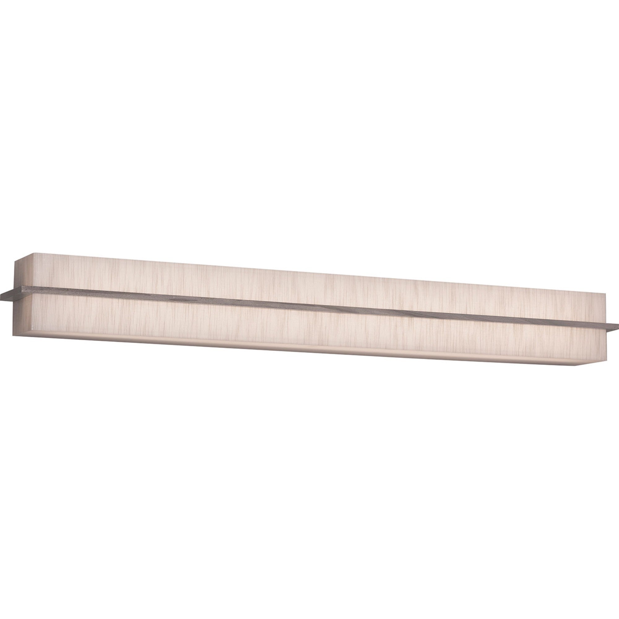 Apex 27 LED Vanity Mirror with Adjustable Brightness - Jute/Weathered Grey Finish for Makeup, Skincare & Dressing Room