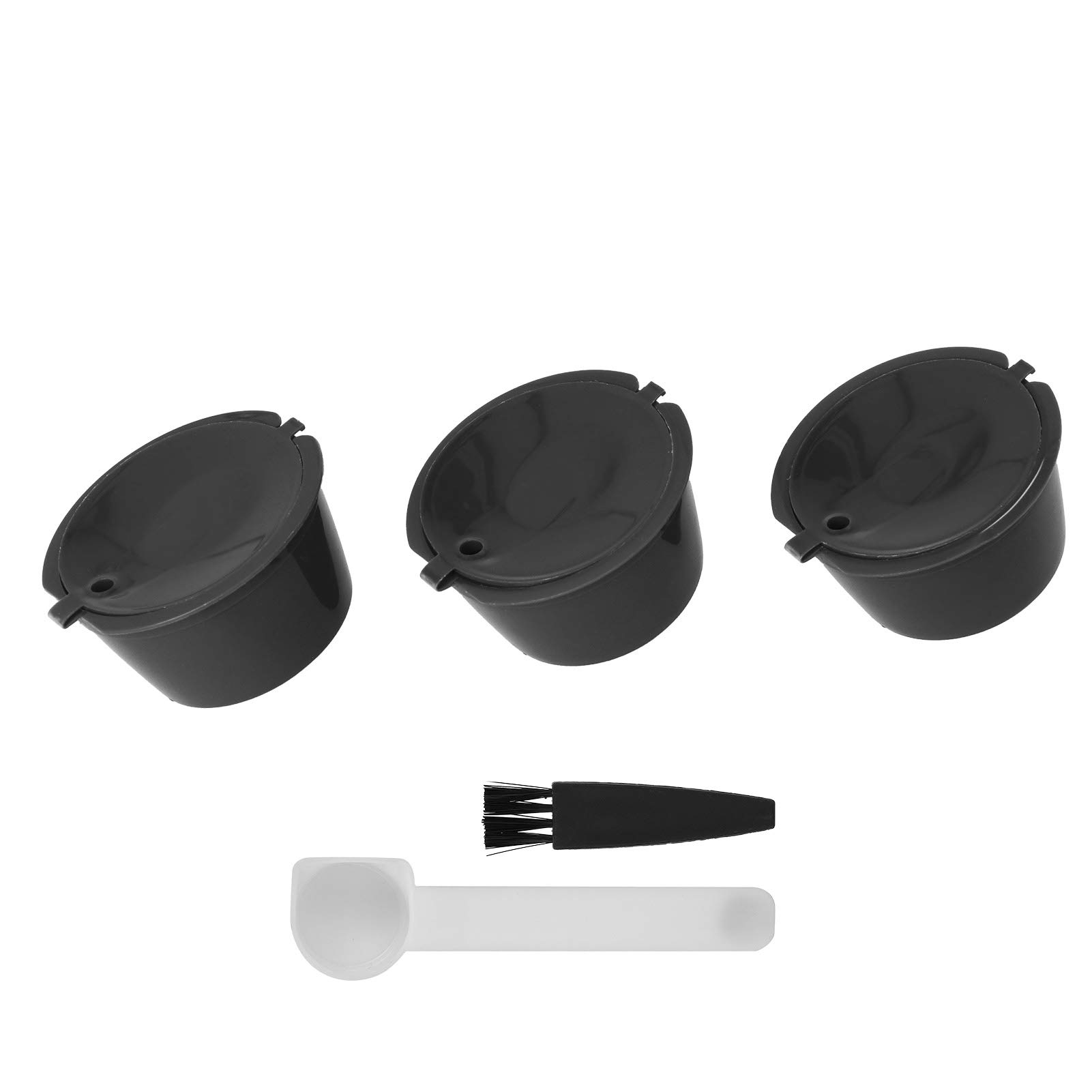 Refillable Coffee Capsule Set for Dolce Gusto Machines - Reusable Travel Coffee Filter (Black) | Perfect for Home, Office & Camping Brewing