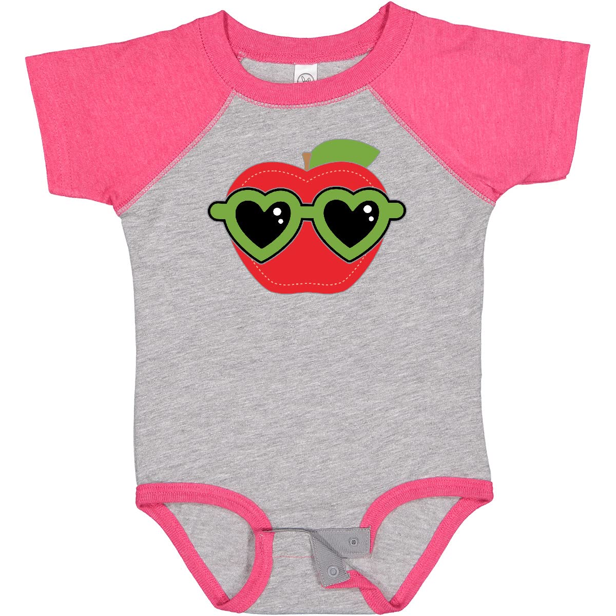 Inktastic Cute Apple Design Baby Bodysuit - Soft Cotton Infant Onesie for Newborns & Toddlers - Perfect Baby Shower Gift & Everyday Outfit