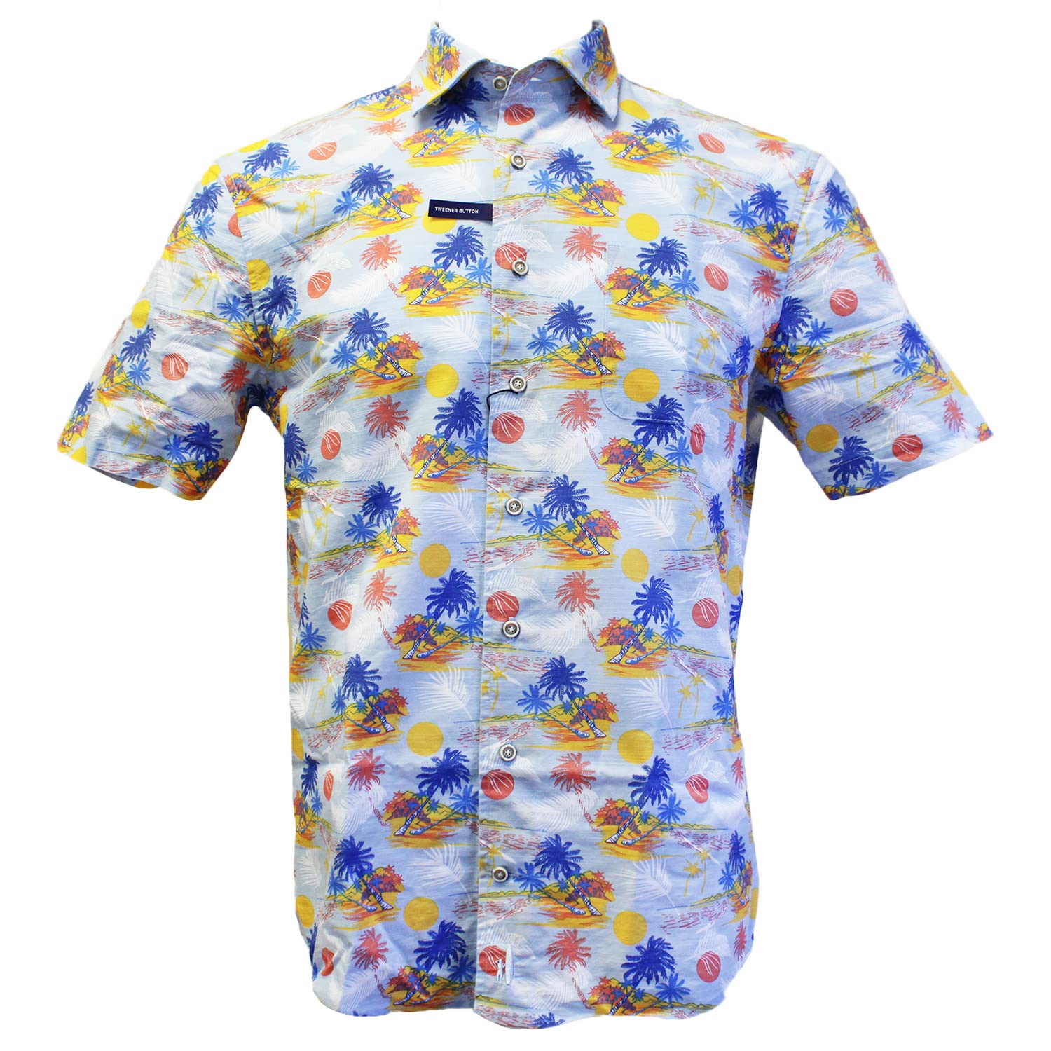 Johnnie-O Franklin Hangin' Out Button Up Shirt for Men | Casual & Comfortable Hawaiian Style Shirt | Perfect for Beach, Vacation & Summer Outfits