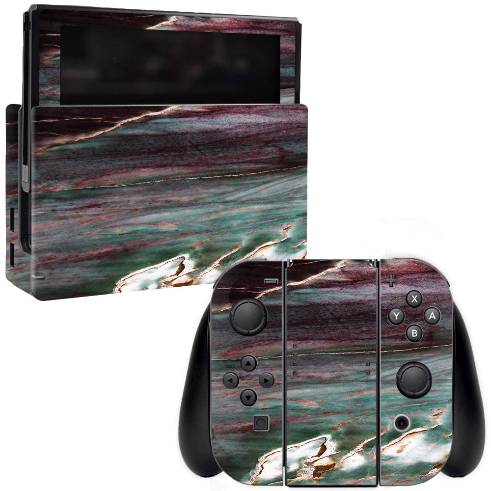 MightySkins Vinyl Decal Wrap Cover for Nintendo Switch - Grunge Marble Design | Protective & Durable Skin | Easy to Apply & Remove | Made in USA | Perfect for Gaming, Travel & Customization