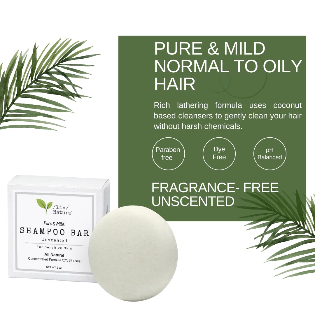 Fragrance Free Shampoo Bar & Rice Shampoo Bar with Lemon and Gardenia Scents | Natural, Non-Toxic, Eco-Friendly Hair Cleansing Bars for Sensitive Scalp | Perfect for Travel, Camping & Zero Waste Lifestyle
