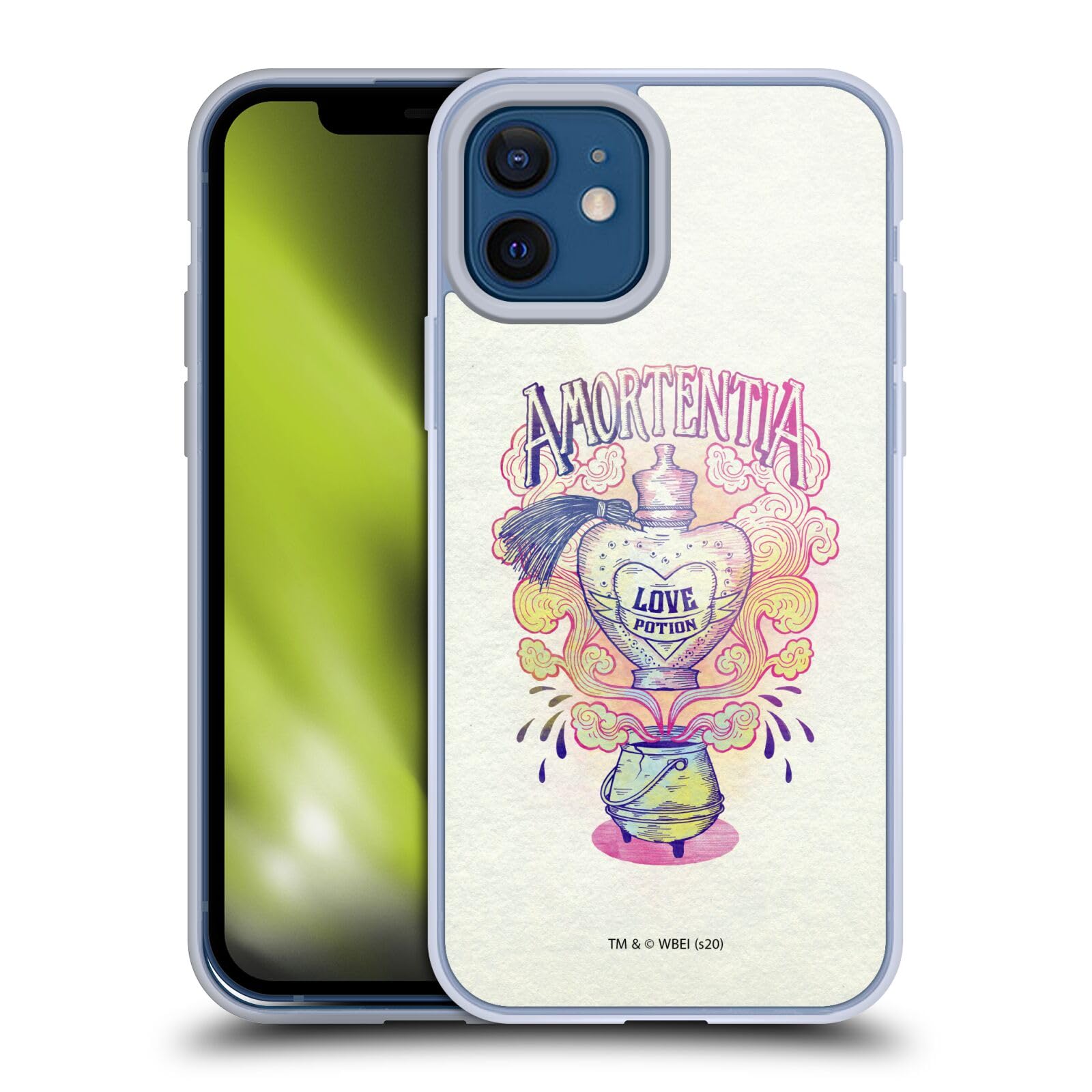 Harry Potter Love Potion Deathly Hallows iPhone 12 Case - Officially Licensed Soft Gel Phone Cover for iPhone 12/12 Pro - Perfect for Fans, Cosplay & Wizarding World Themed Parties