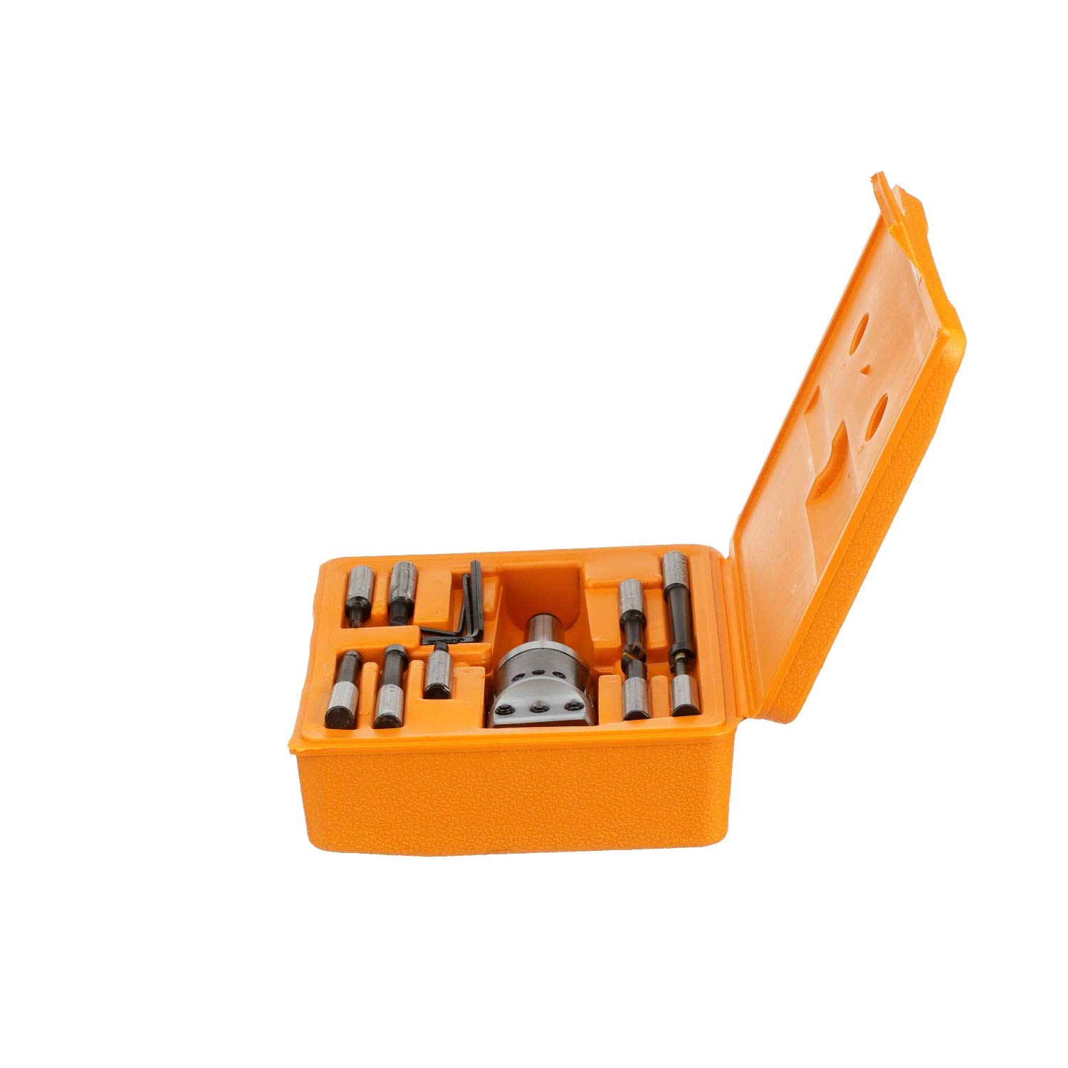 HHIP 1001-0105 3 Piece Boring Tool Set - 2 Inch Head, MT3 Taper, 1/2 Inch Shank for Precision Metalworking & Woodworking | Ideal for Lathe Operations, Drilling & Milling Applications