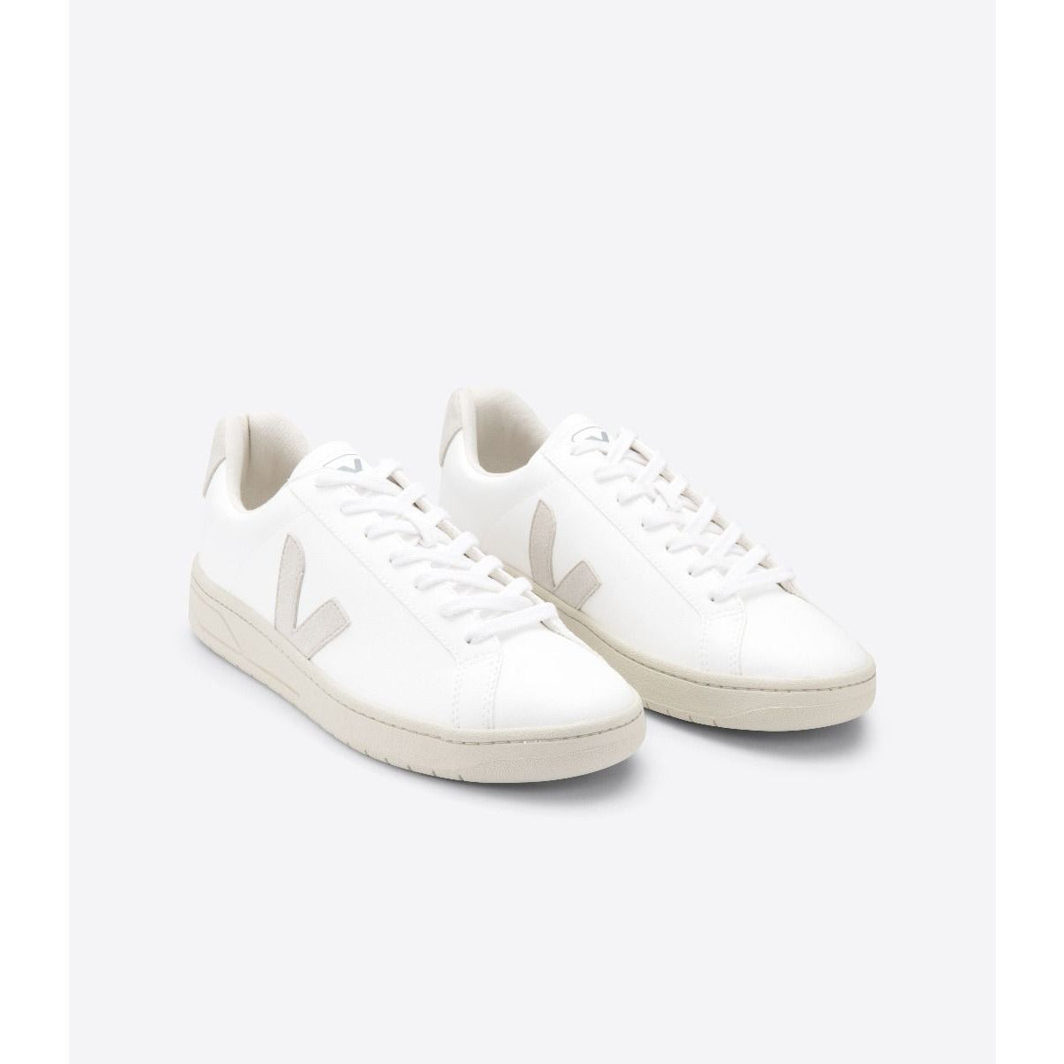 Veja Men's Urca CWL Sneakers - White & Natural Vegan Leather Casual Shoes for Men | Comfortable Walking & Everyday Wear
