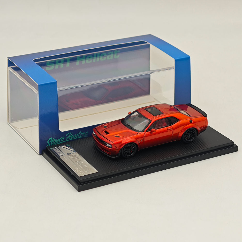 1:64 Scale SH Dodge SRT Hellcat Muscle Car - Orange Diecast Model Toy for Collectors & Racing Enthusiasts | Perfect for Display, Gifts & Car Racing Scenes