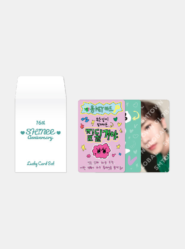 SHINee 16th Anniversary Lucky Card Set - K-Pop Collectible Merchandise for Fans, Gifts & Memorabilia Display