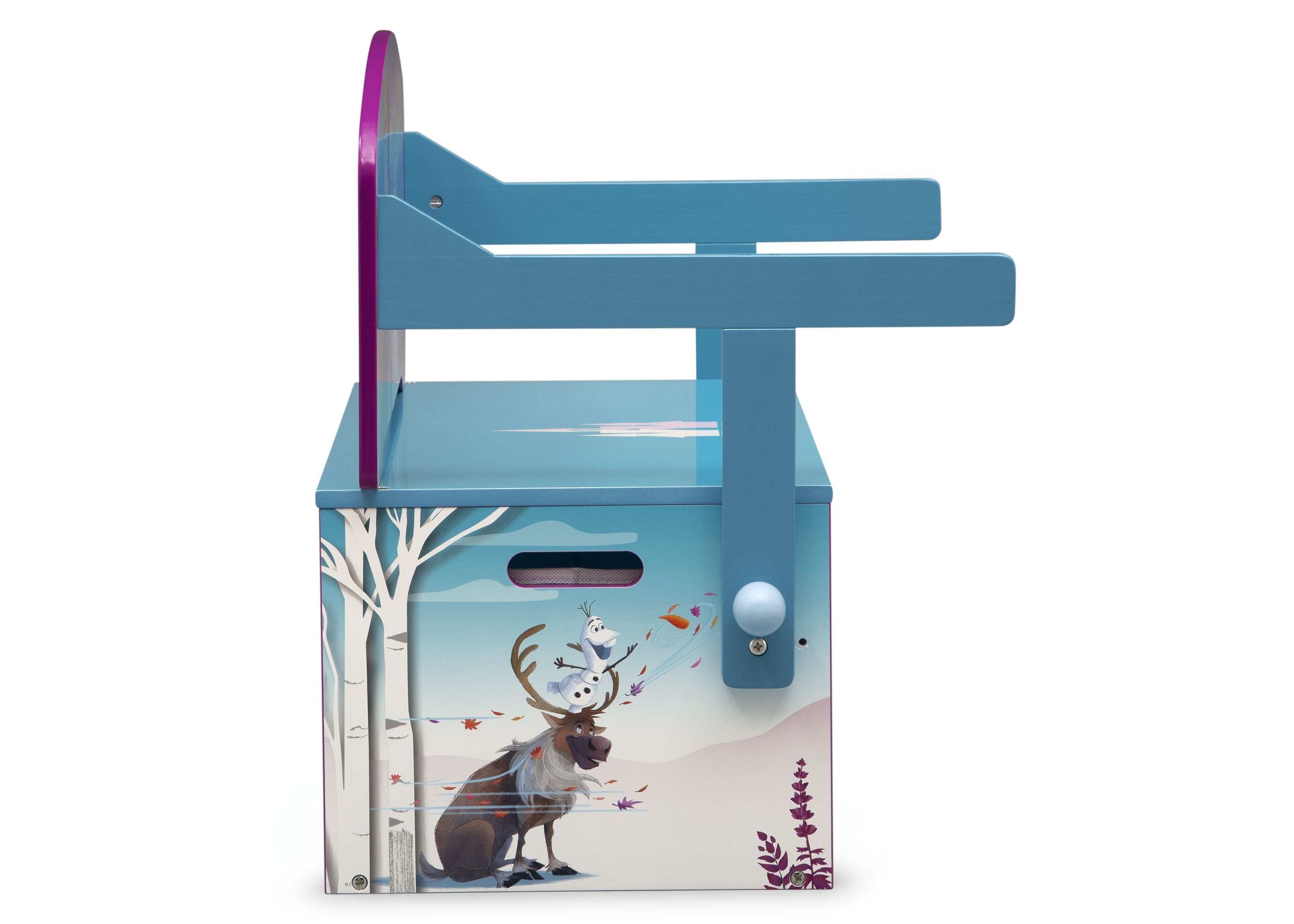 Frozen II Convertible Activity Bench for Kids - Multifunctional Toy Storage & Play Table - Perfect for Bedroom, Playroom & Nursery - Disney Frozen Themed Furniture