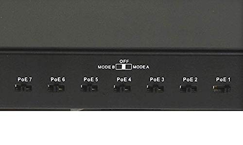 8 Port Gigabit Ethernet Switch with Passive PoE (7 Ports) - 802.3af/24V Power Over Ethernet for IP Cameras, VoIP Phones & IoT Devices - Ideal for Home Office & Small Business Networks