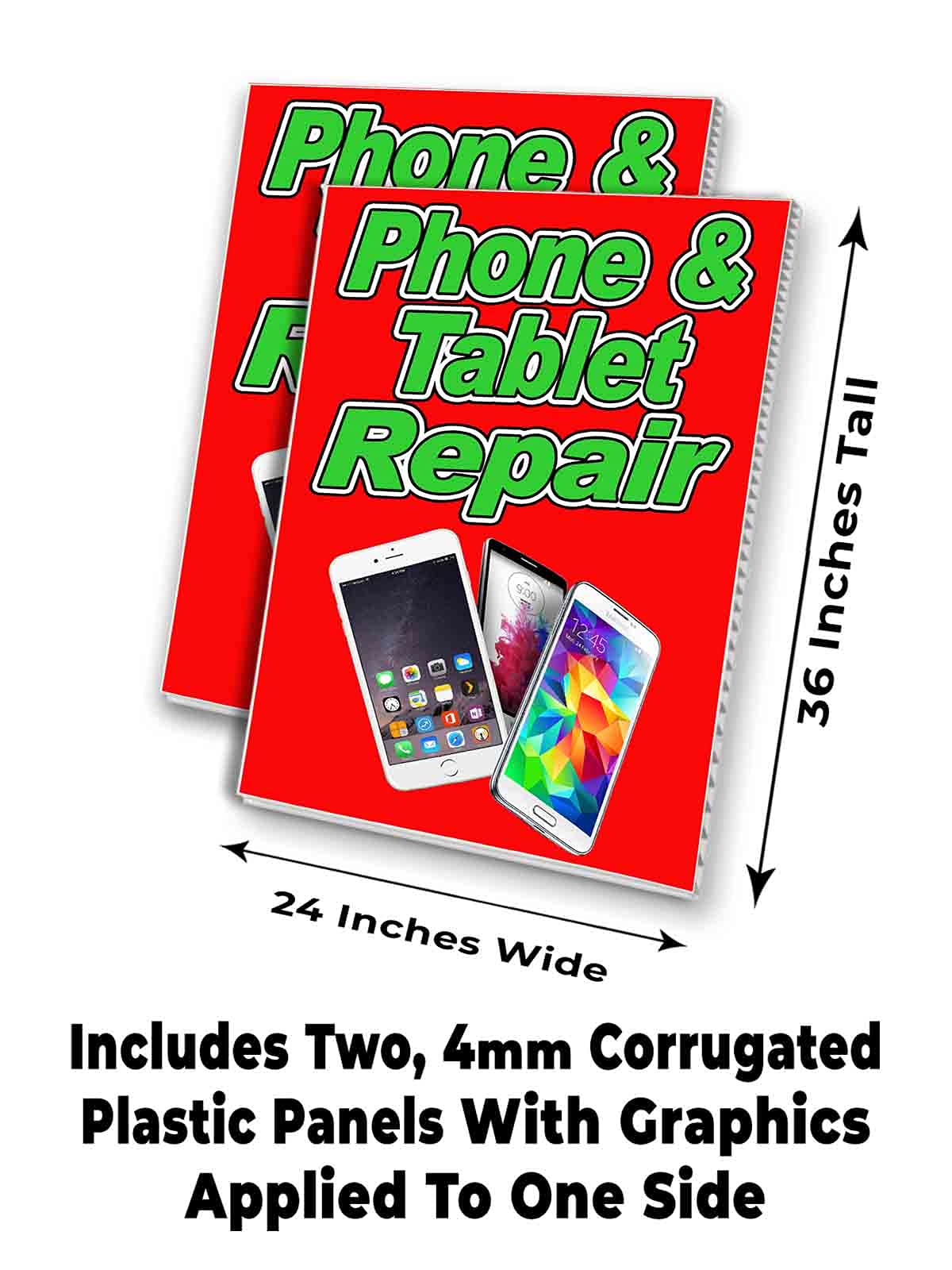 Durable 4mm Corrugated Plastic Panel for Phone & Tablet Repair - 24