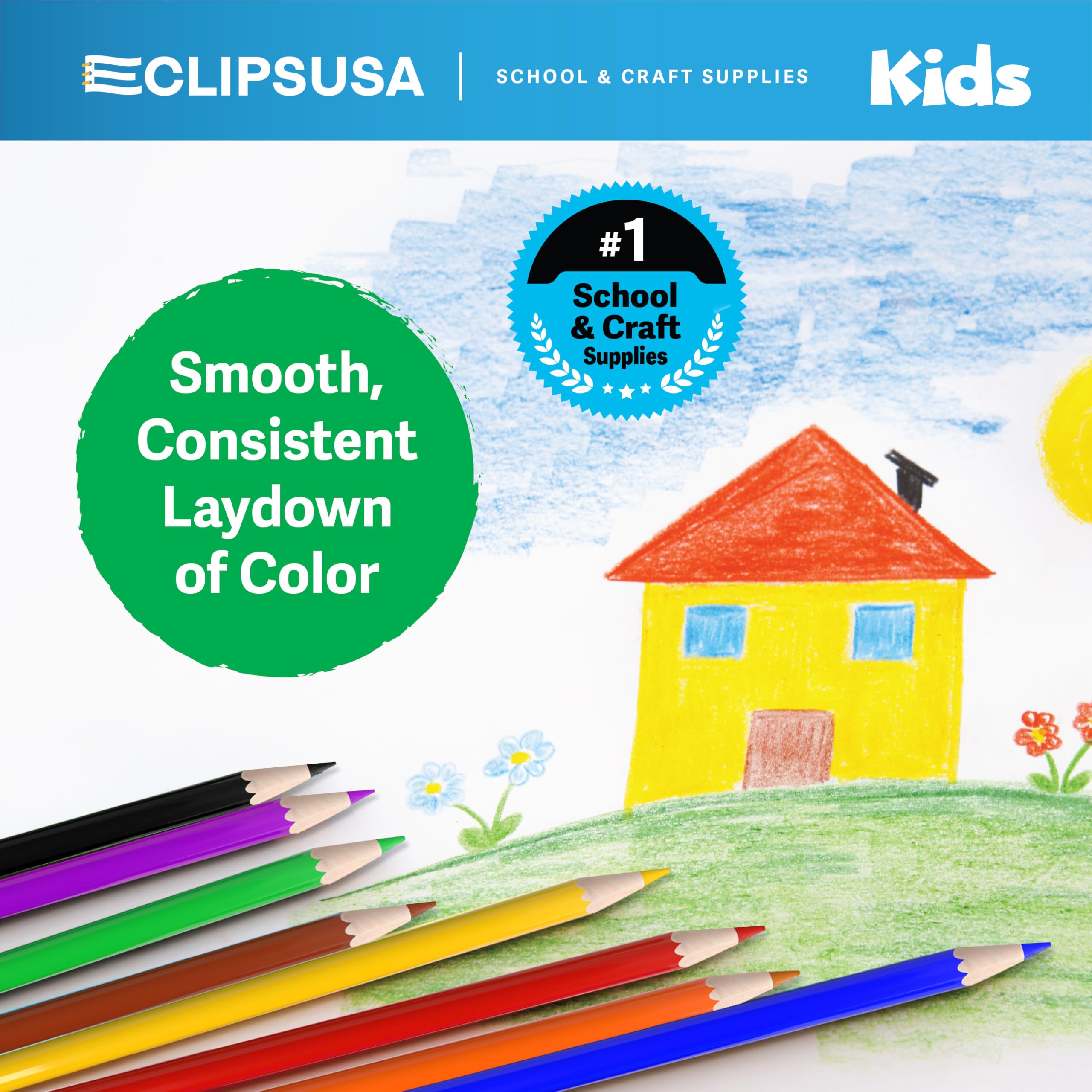 Vibrant Colored Pencils Set - 8 Premium Artist Pencils for Kids & Adults - Perfect for Sketching, Drawing, Coloring Books & DIY Art Projects (1 Box)