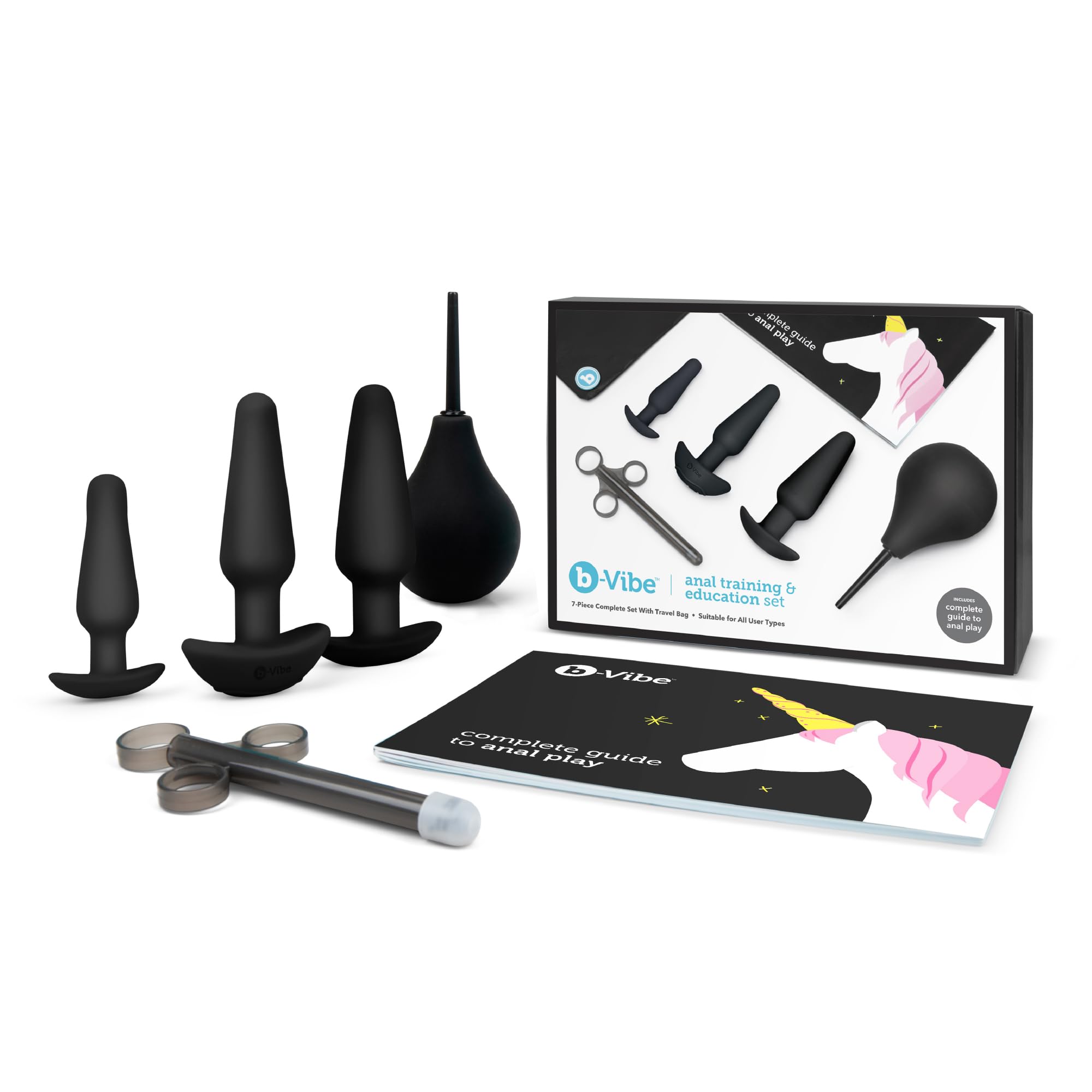 b-Vibe Anal Training and Education Set – Premium Adult Sex Toy for Couples, Anal Stimulation Device & Butt Plug for Beginners to Advanced Users – Perfect for Solo Play, Couples Exploration & Anal Pleasure Enhancement