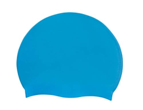 Silicone Solid Swim Cap - Waterproof Ergonomic Design for Adults, Men, Women & Kids - Keeps Hair Dry, Comfortable Swimming & Training for Pools, Beaches & Triathlons