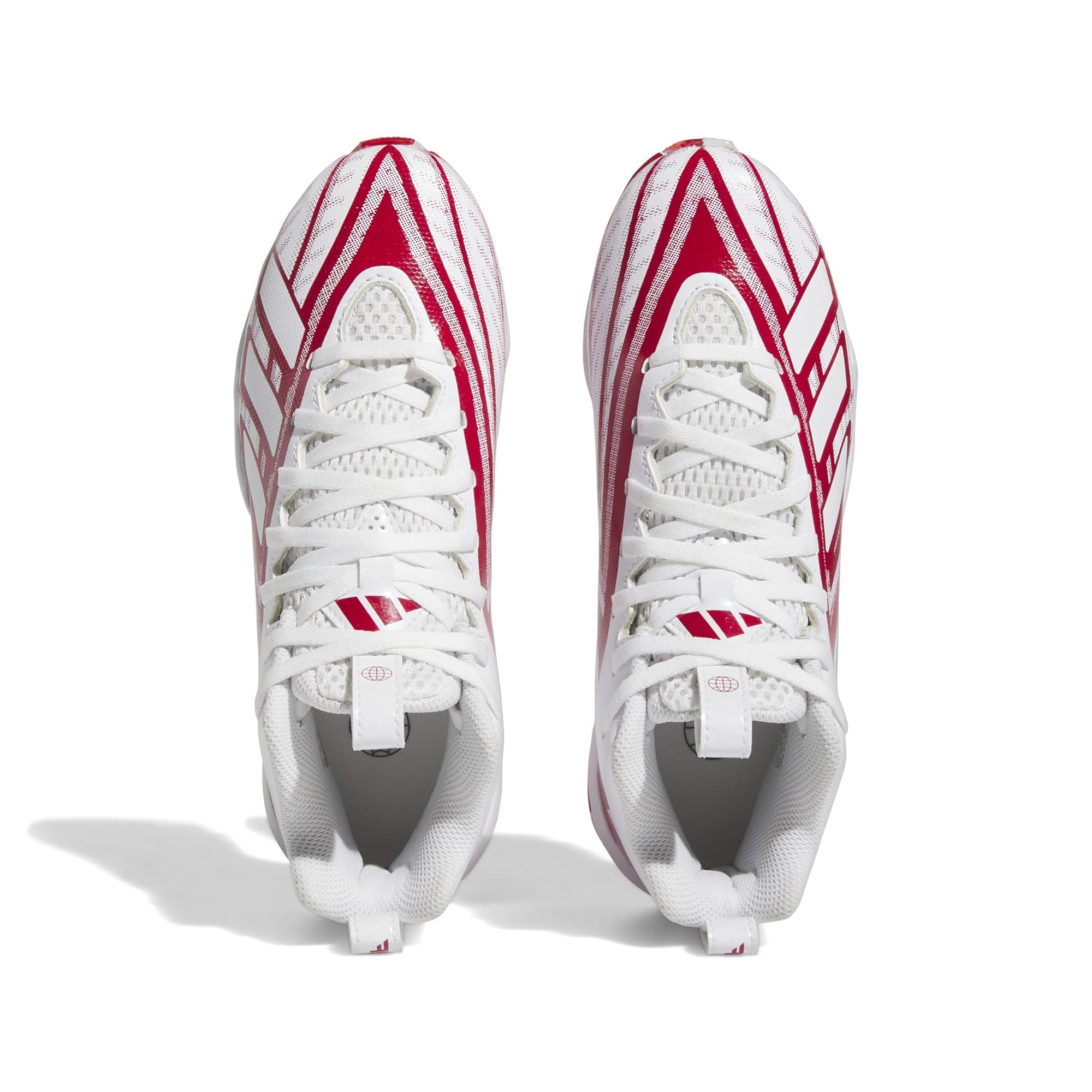 adidas Freak Spark 23 Football Cleats for Kids - White/Team Power Red/Solar Red - Unisex Youth Size 2.5 US - Lightweight Soccer Shoes for Training & Matches
