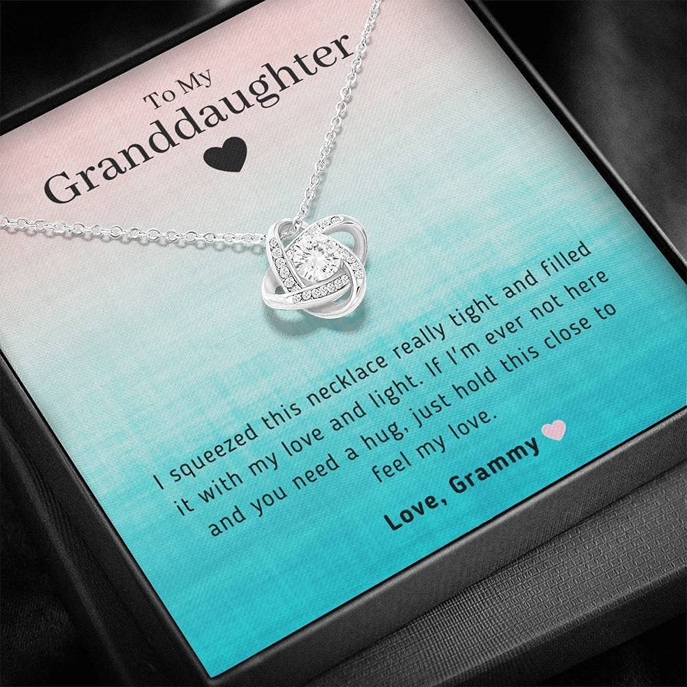 To My Granddaughter Necklace - Personalized Jewelry Gift from Grandma/Nana for Birthday, Anniversary | Heartfelt Keepsake for Granddaughters, Perfect for Special Occasions & Family Celebrations