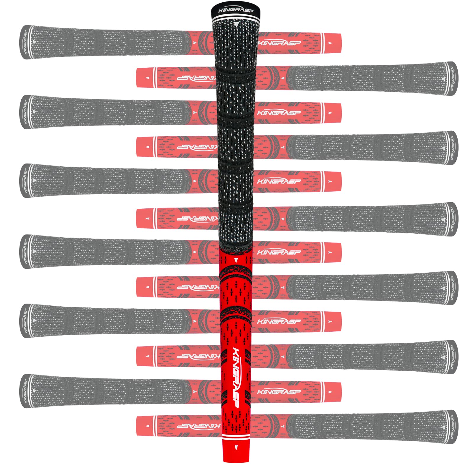 KINGRASP Multi-Composite Golf Club Grip - All-Weather Standard/Medium Size for Men & Women, 6 Colors, Perfect for Driving Range & Course Play