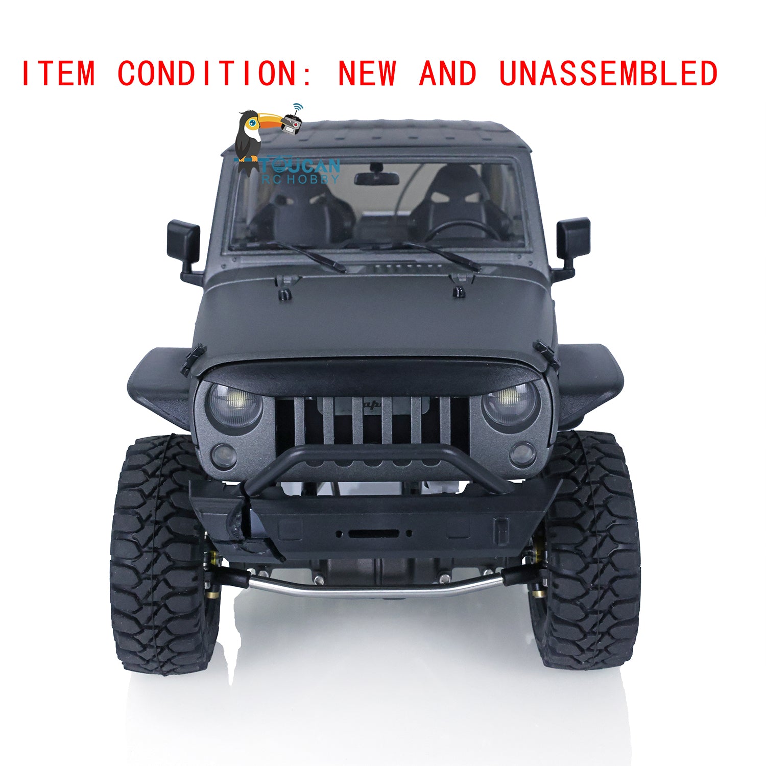 1/18 CAPO CUB2 JK DIY RC Crawler Car Kit - Unassembled Plastic Cabin Shell with Metal Chassis & 2-Speed Gearbox Differential - Off-Road Adventure, Rock Crawling, RC Hobby Enthusiasts