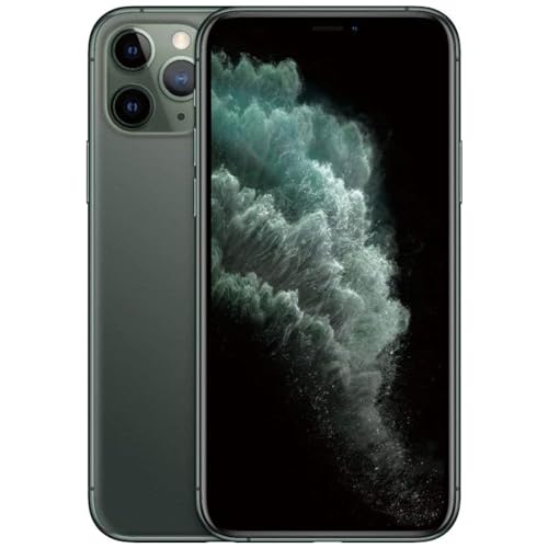 Apple iPhone 11 Pro 64GB Unlocked Smartphone - Midnight Green (Renewed Premium) for Business, Travel & Everyday Use