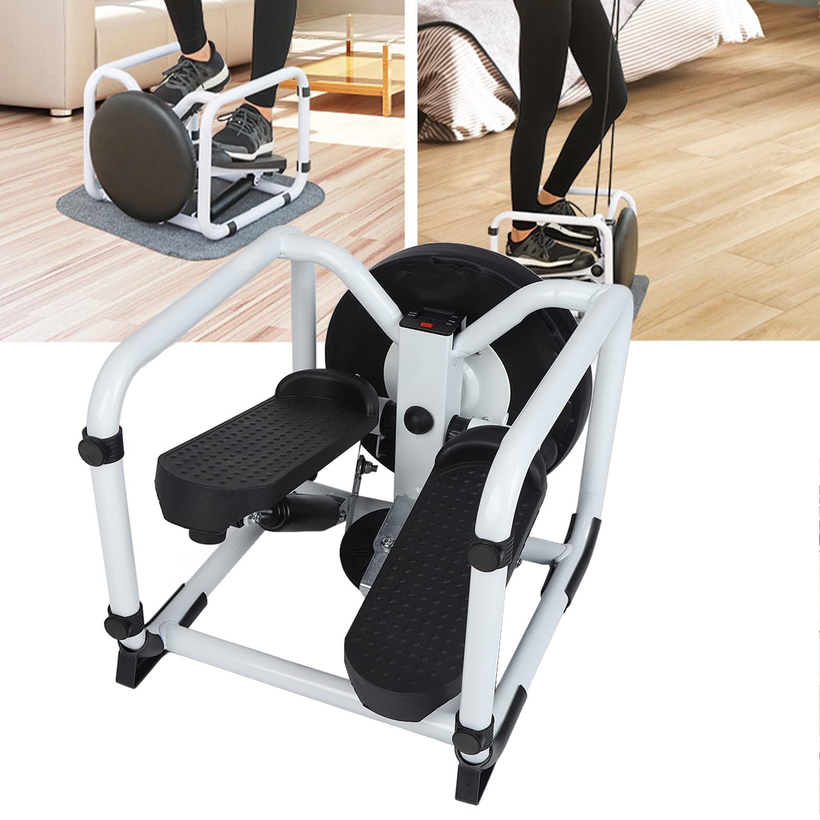Brrnoo Under Desk Elliptical Machine - Portable Mini Stepper with Hydraulic & Silent Technology for Home Office Workout | Compact Fitness Equipment for Small Spaces, Work from Home Exercise, Low-Impact Cardio Training