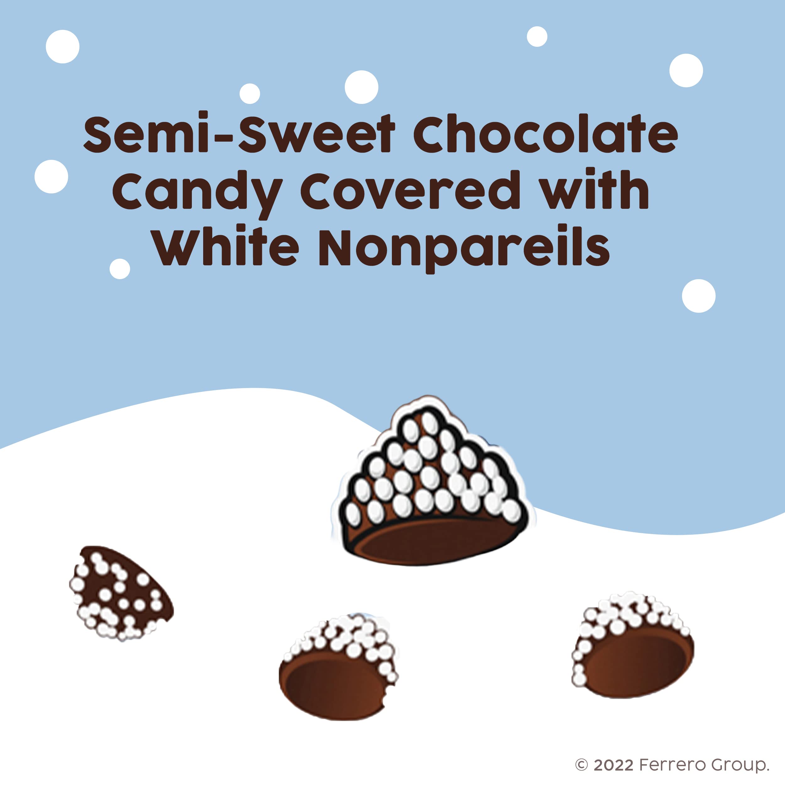 Sno-Caps Semi-Sweet Chocolate Nonpareils - Movie Theater Candy (3.1 oz Each, Bulk 15 Pack) - Perfect for Movie Nights, Parties & Holiday Treats