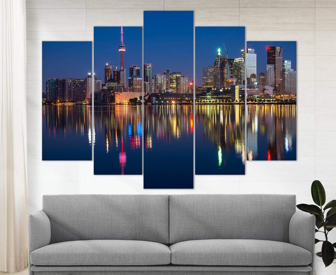 Montreal Canvas Art - Stunning Montreal Skyline Wall Decor | Quebec Canada Wall Art | Premium Montreal Photo Print & Poster for Home & Office Decor