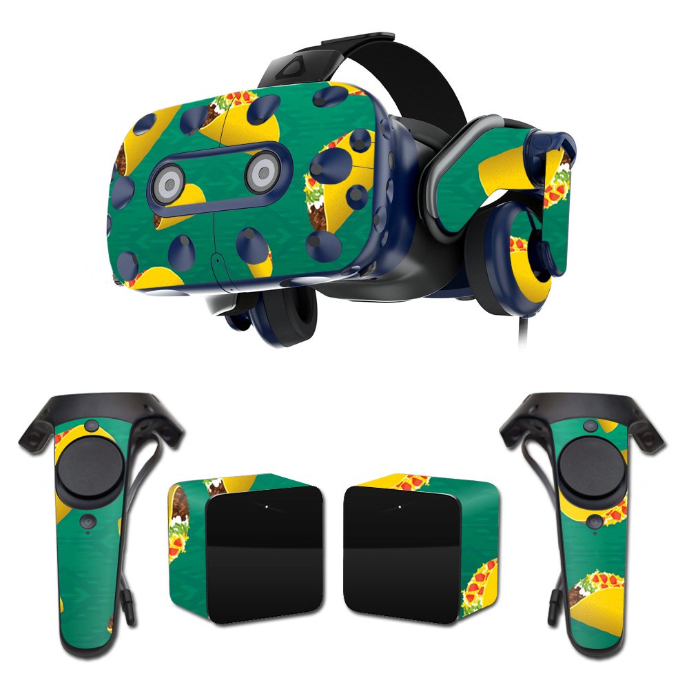 MightySkins Vinyl Decal Wrap Cover Compatible with HTC Vive Pro VR Headset - Taco Design | Protective, Durable, Customizable Skin | Easy to Apply & Remove | Made in USA | Perfect for Gaming, VR Enthusiasts & Personalization