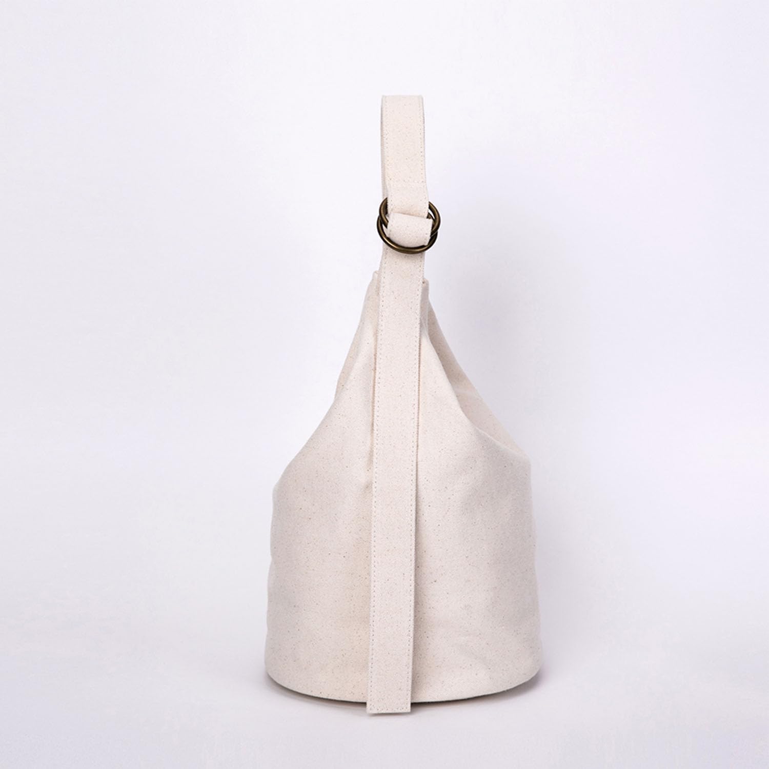 Lightweight Stylish Crossbody Bucket Bag - Beige for Daily Use & Travel