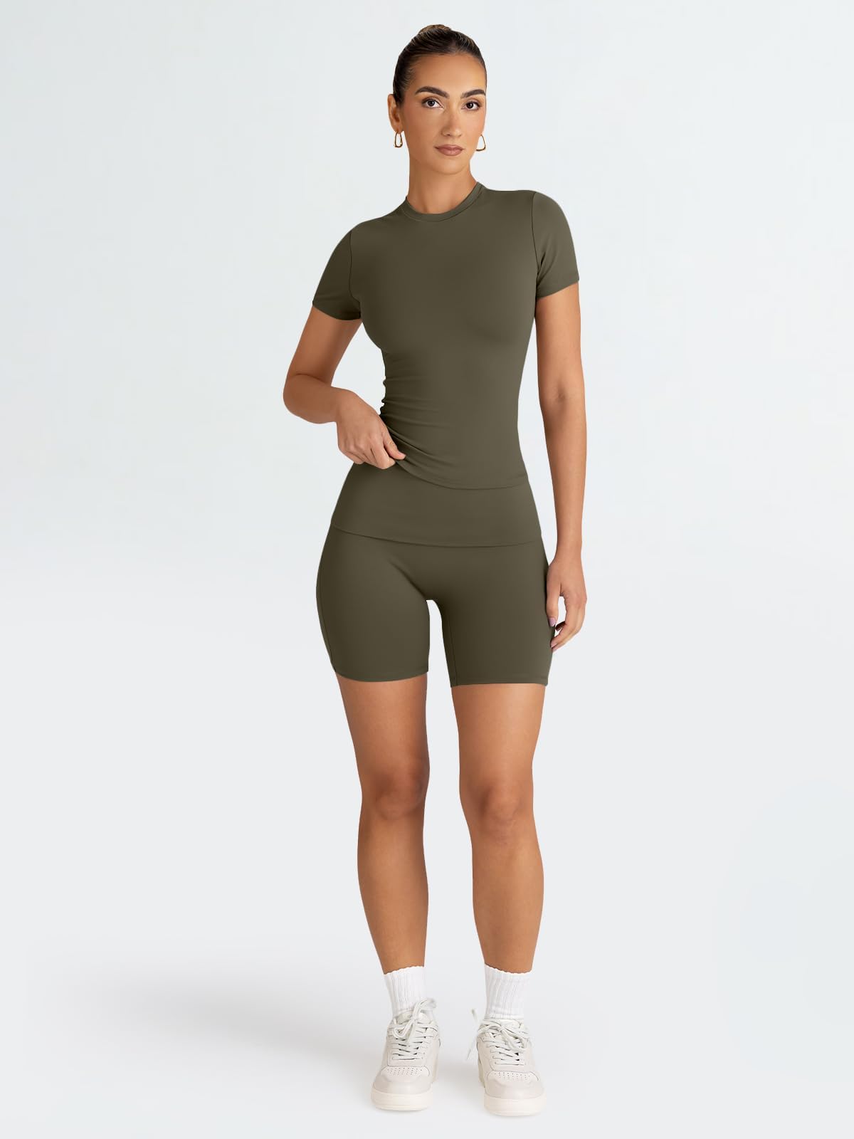 Trendy Queen Women's 2-Piece Workout Sets - Matching Shorts & Top Lounge Sets for Summer, Gym, Yoga & Casual Outfits | Perfect for Workouts, Running, Travel & Streetwear Fashion