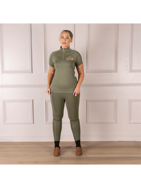 Aubrion Women's Short Sleeve Baselayer Top - Moisture Wicking Athletic Shirt for Running, Yoga & Outdoor Activities