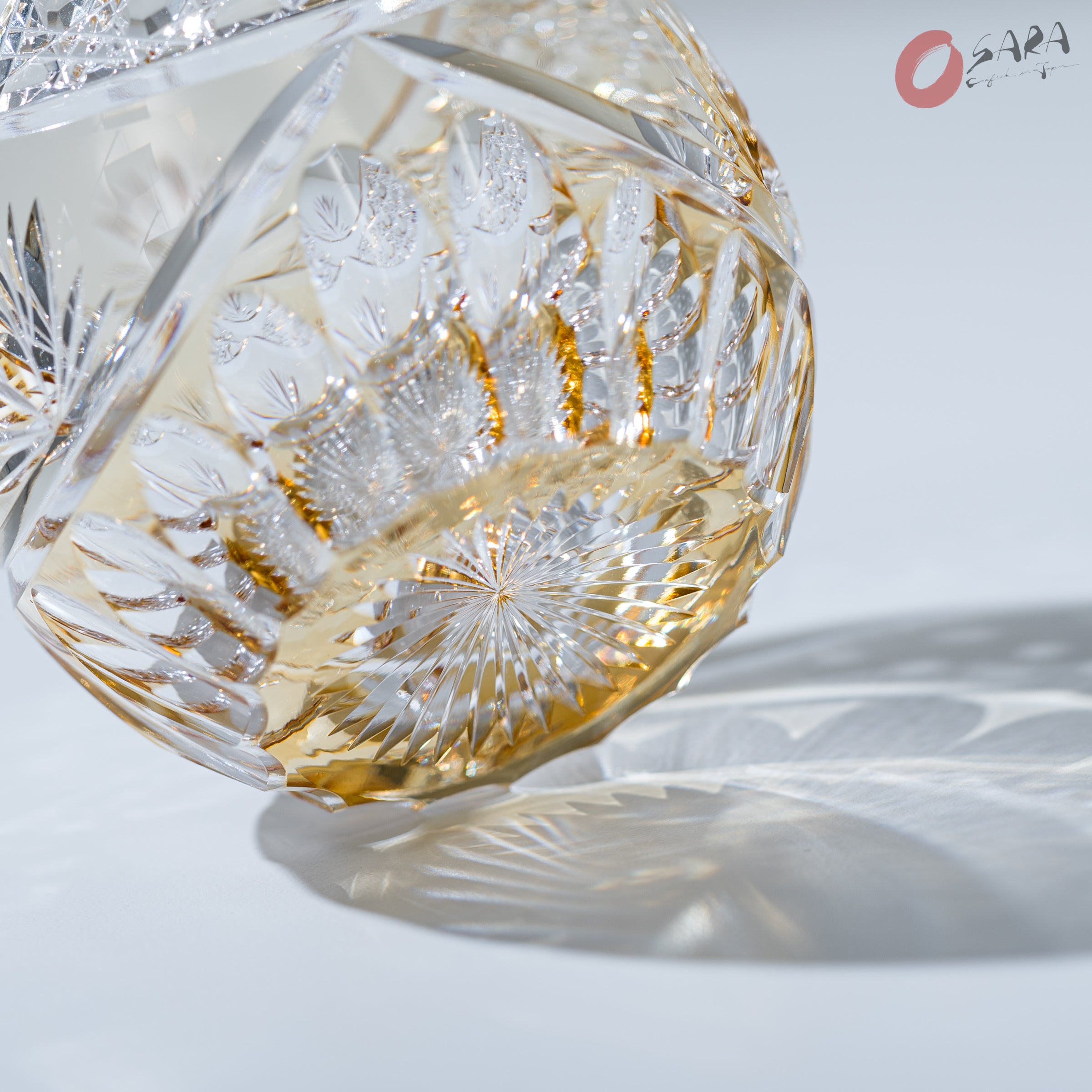 Premium KAGAMI Crystal Whiskey Glasses - Evening Calm Design, Elegant Japanese Cut Glass Tumblers for Scotch, Bourbon & Cocktails - Perfect for Home Bars, Dinner Parties & Gift Giving