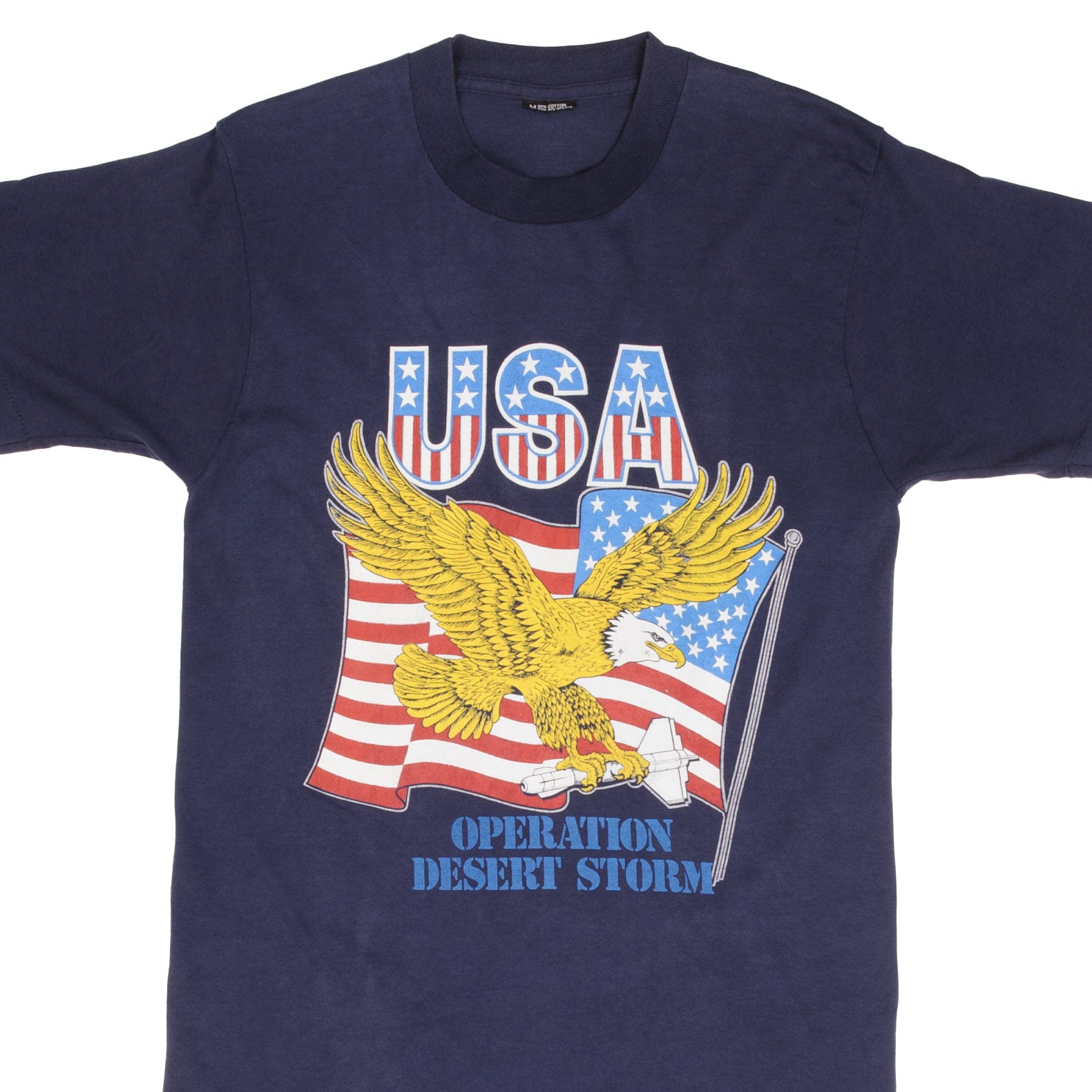 Vintage Operation Desert Storm T-Shirt | 1990s Retro Military Tee | Made in USA | Small Size | Casual Wear & Collectible Memorabilia