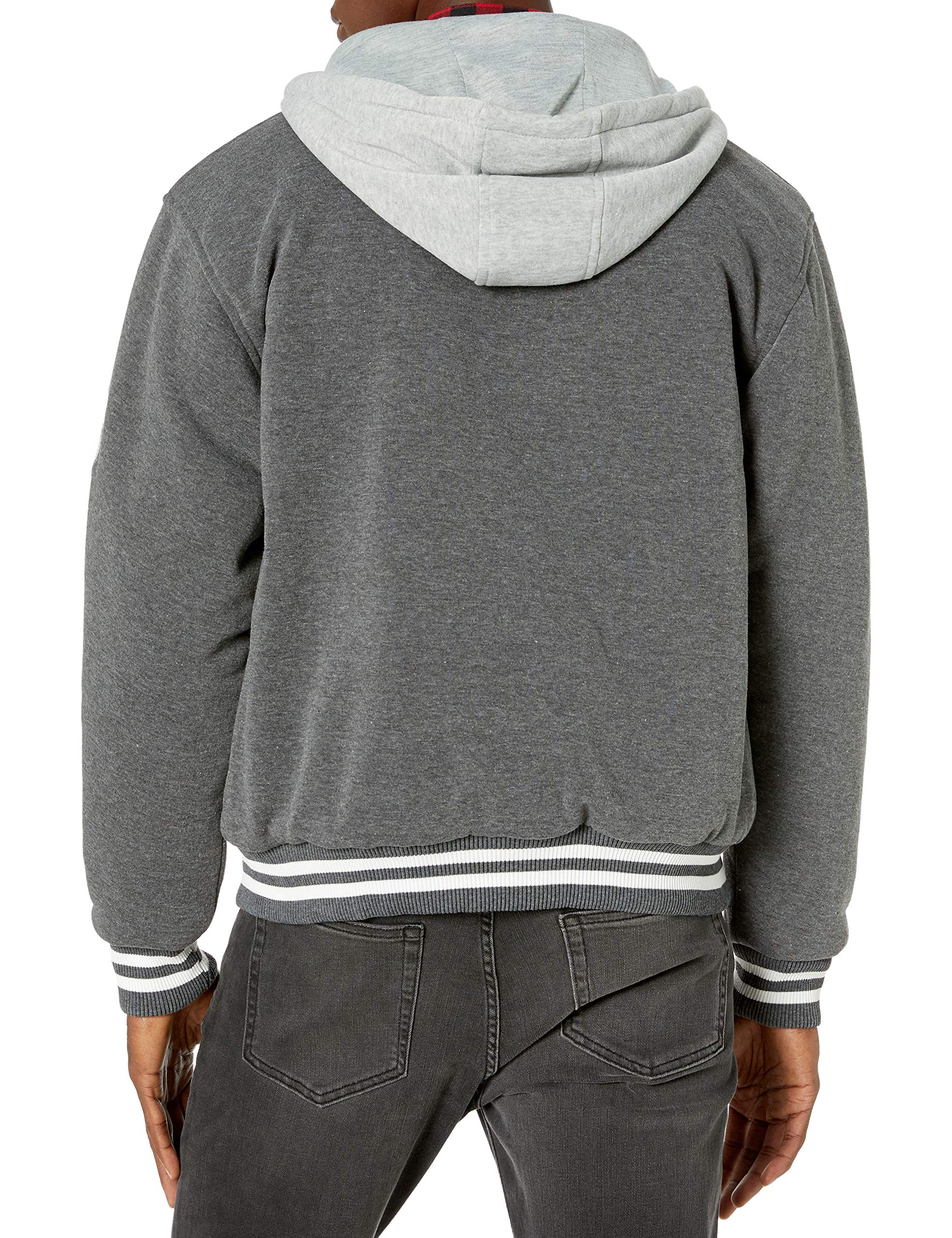The Polar Club Men's Fleece Varsity Baseball Jacket - Warm & Stylish Outerwear for Casual Wear, Sports & Outdoor Activities