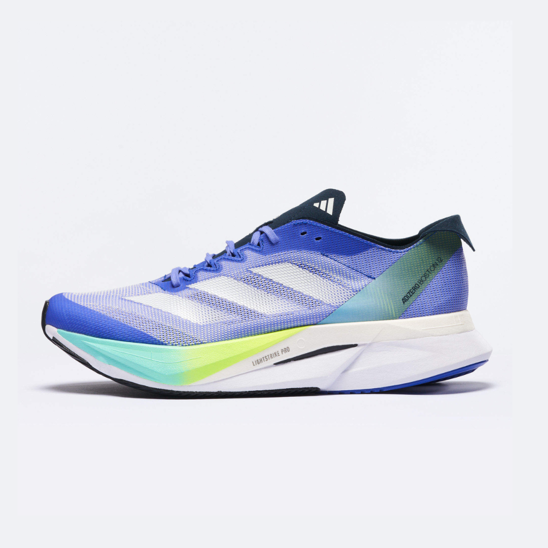 Adidas Men's Adizero Boston 12 Lightweight Running Shoes for Road Racing & Marathon Training - Perfect for Long Distance Running & Speed Workouts