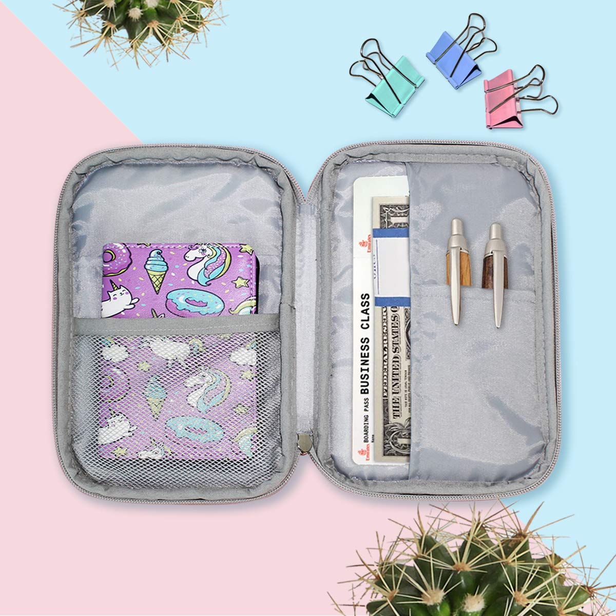 ZZKKO Mermaid Scale Pencil Case - School & Office Organizer for Stationery & Cosmetics