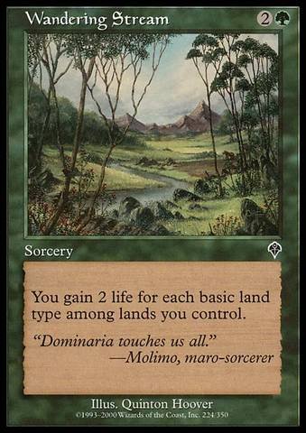 Magic The Gathering Wandering Stream Invasion Card - MTG Collectible Trading Card Game for Deck Building & Strategy - Perfect for Casual Play & Competitive Tournaments