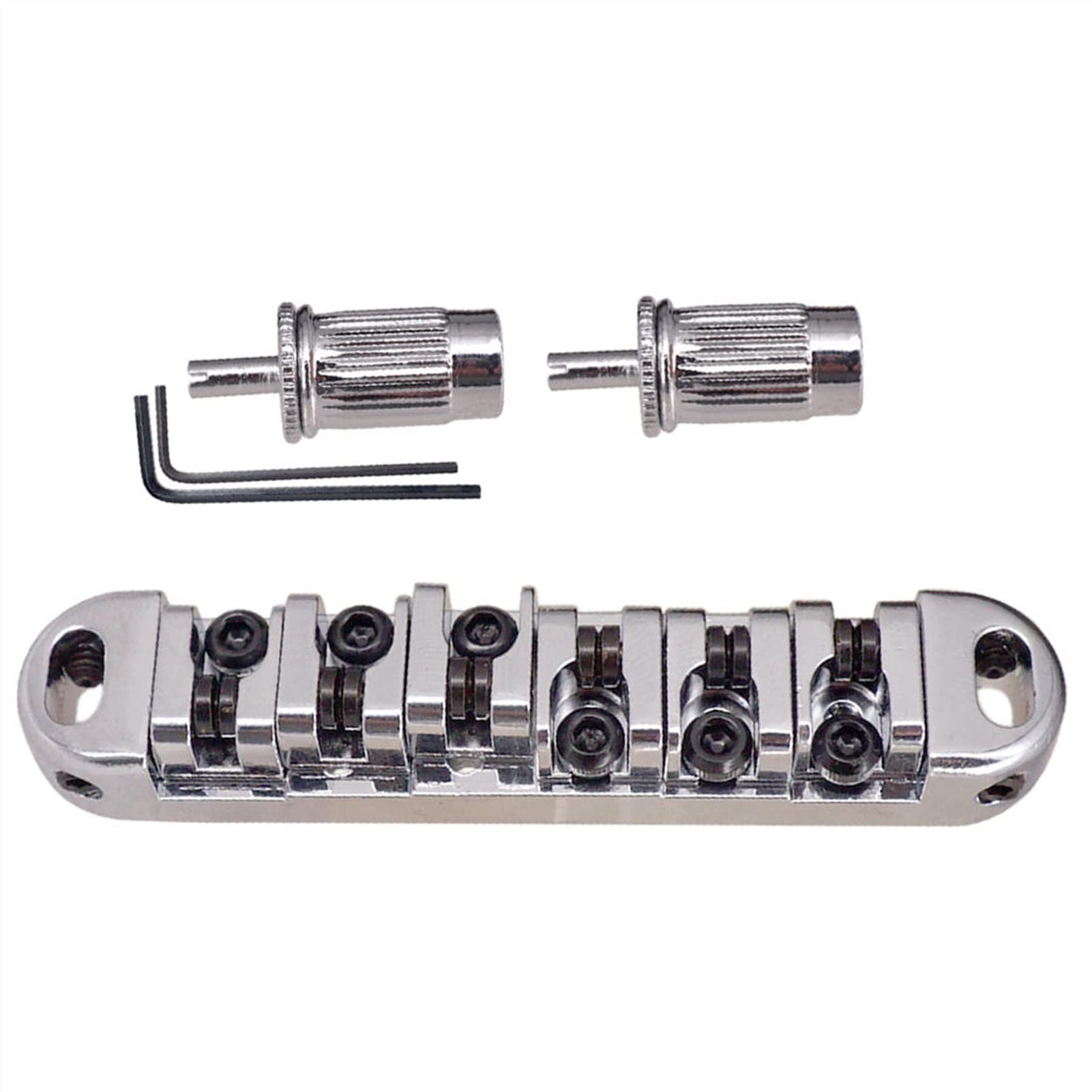 High-Quality Silver Electric Guitar Bridge Roller Saddle - Premium Replacement Part for Electric Guitars - Perfect for Guitar Upgrades, Repairs & Professional Performances