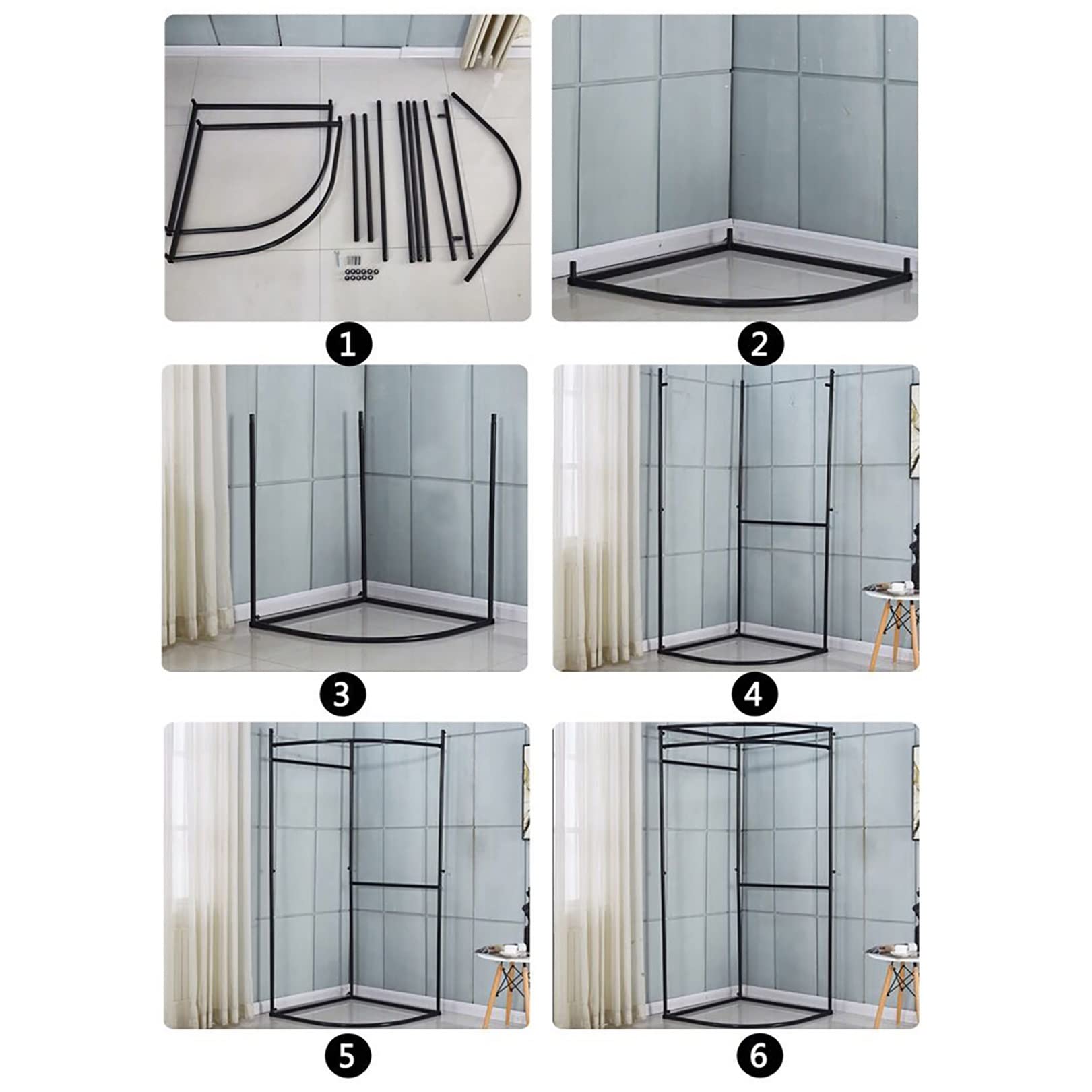 Portable Changing Room with Metal Frame - Privacy Dressing Room for Mall & Office Use, Includes Shading Curtain, Hanging Rod & Hook | Perfect for Retail Stores, Events, and Home Try-Ons