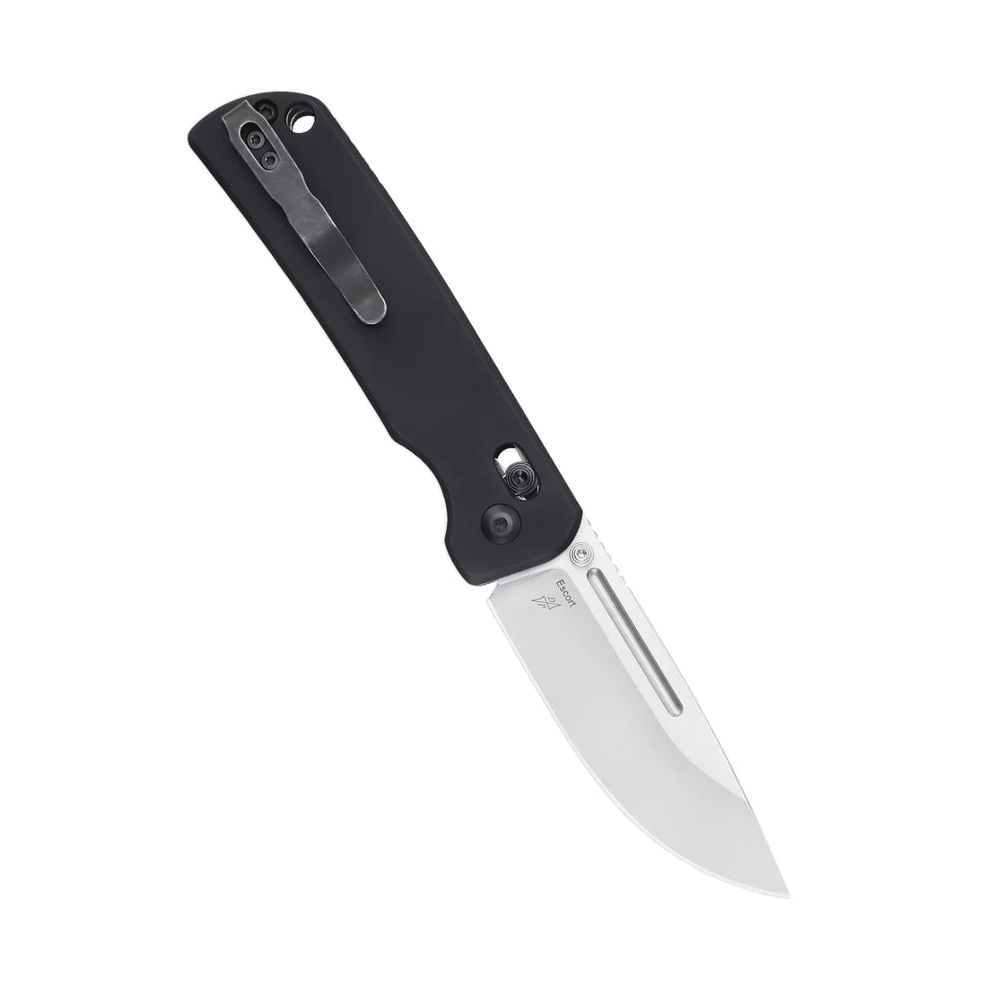 Kizer Escort Ki4481A1 Folding Pocket Knife - CPM 20CV Steel Blade & Black Aluminum Handle - EDC, Camping, Outdoor Survival Gear