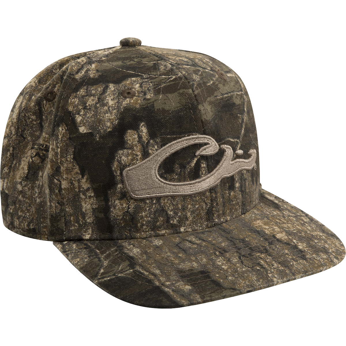 Men's Camo Flat Bill Baseball Cap - Adjustable Snapback Hat for Outdoor Hunting & Casual Streetwear Style