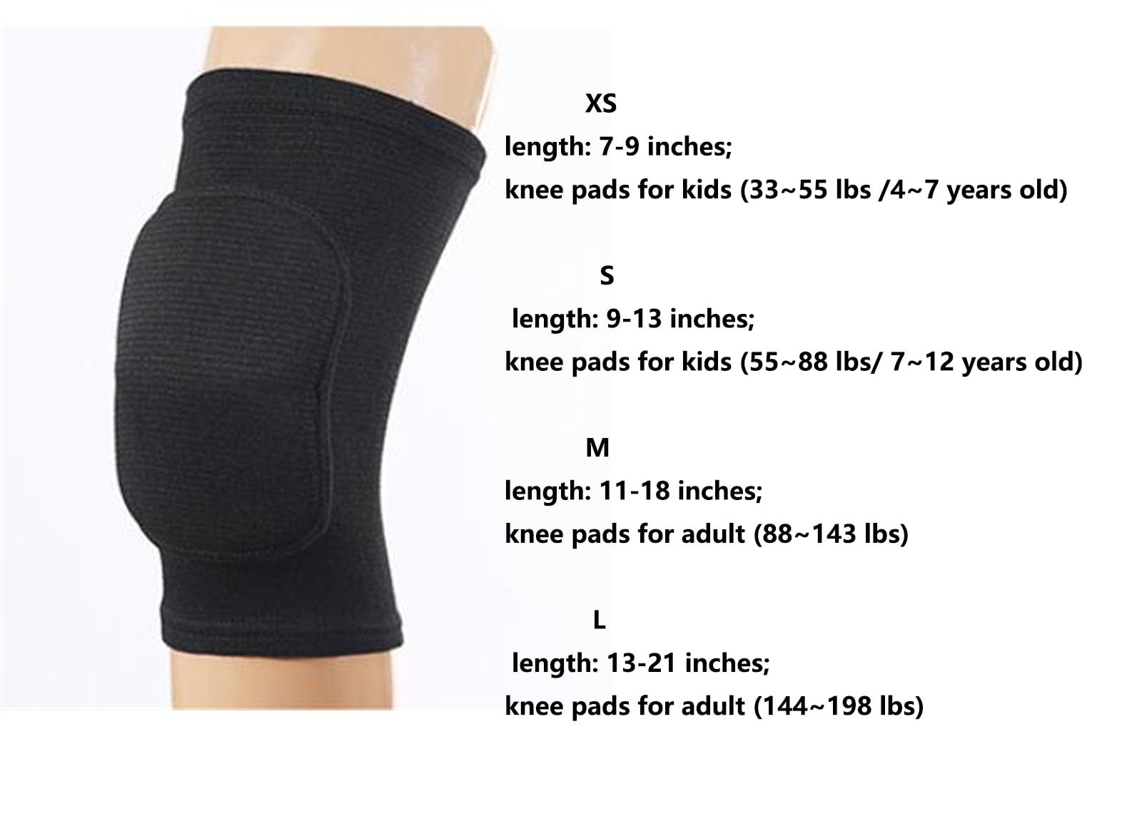 YYaaloa Women's Knee Pads - Soft Elastic Knee Support for Dance, Wrestling, Volleyball, Football, Yoga, Basketball & Skating - Breathable & Flexible Knee Protectors (Black, Medium) - Perfect for Sports, Gym Workouts & Outdoor Activities