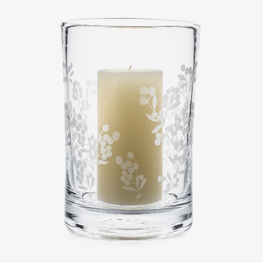 Personalized Engraved Berry Hurricane Large Glass - Perfect for Weddings, Parties & Home Decor