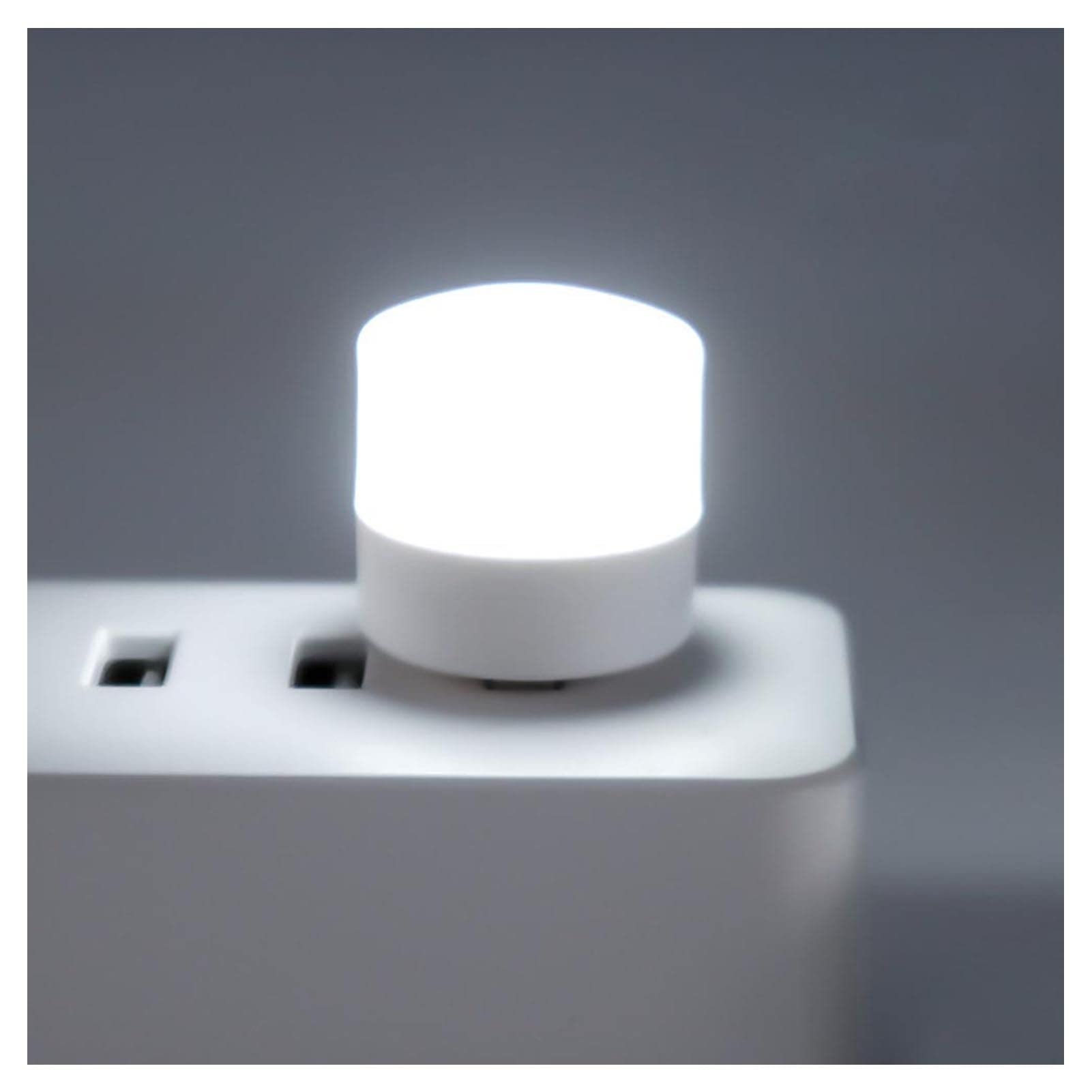 Mini LED Night Light for Nursery - USB Rechargeable, Eye Protection, Compact (36.6x23.7mm) - Perfect for Baby Rooms, Bedside, Travel & Wall Mounting