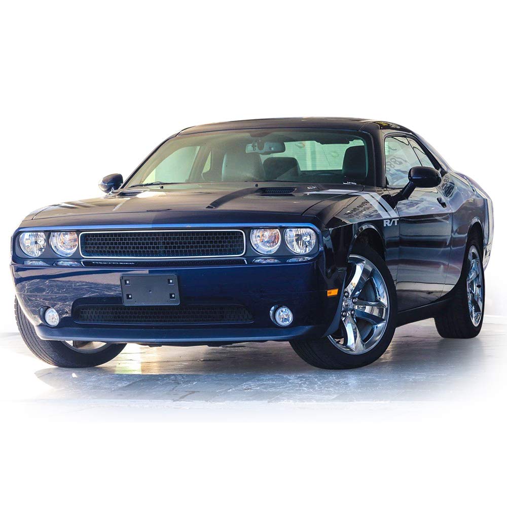 Dodge Challenger 2008-2014 Front Bumper Grille Black Chrome Trim - Car Upgrade & Replacement