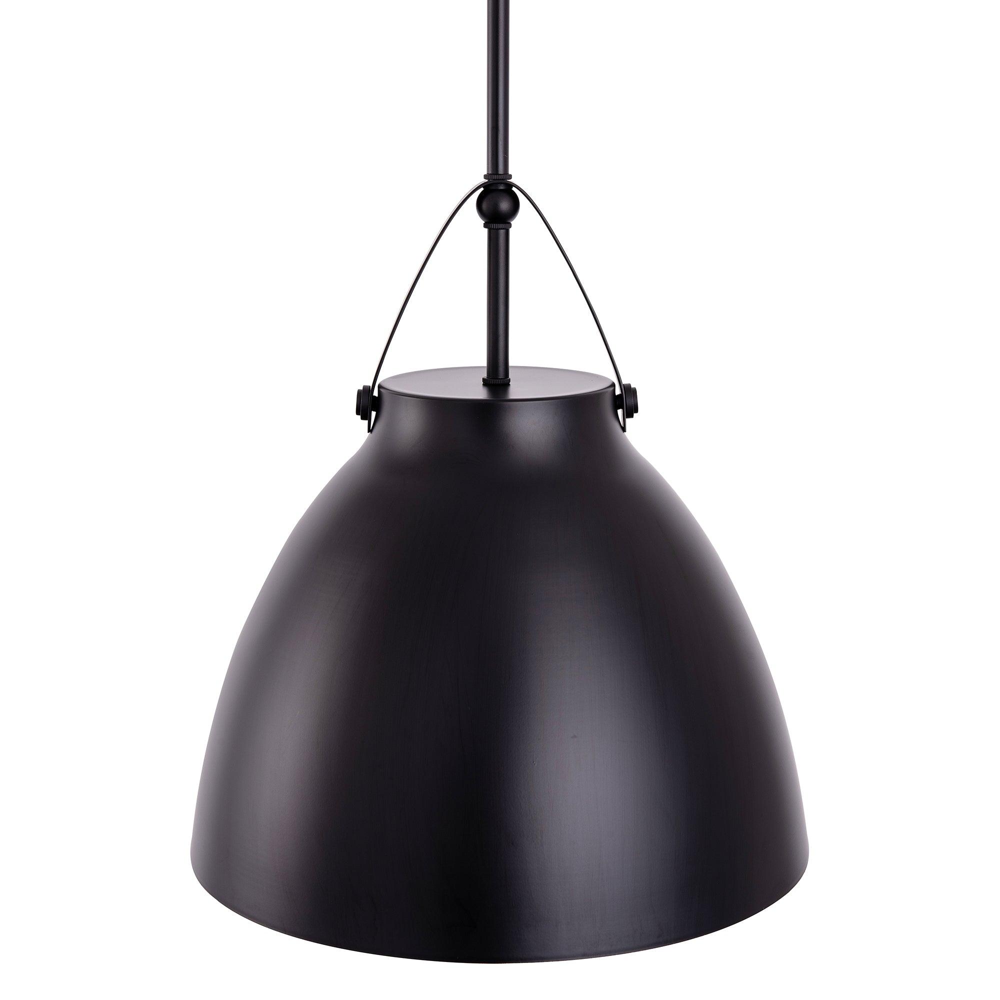 Modern 1-Light Metal Dimmable Pendant Light Fixture for Kitchen Island, Dining Room, or Bedroom - Adjustable Hanging Ceiling Lamp with Vintage Industrial Style