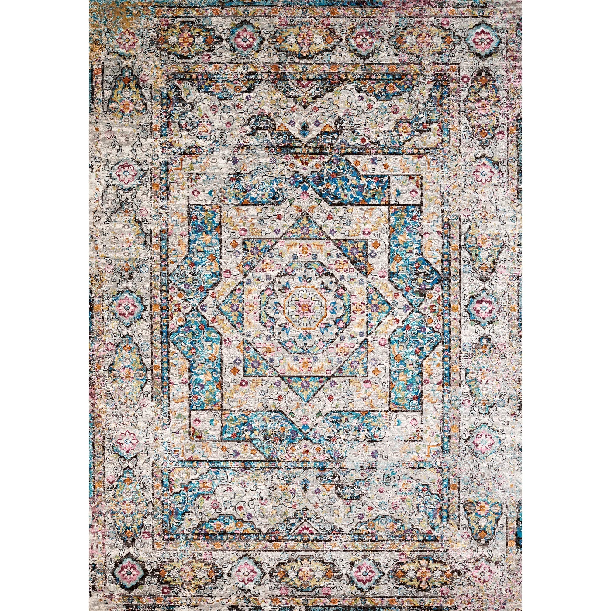 Westfield Home Britannica Catalina 8' Round Area Rug - Soft & Durable Indoor Carpet for Living Room, Bedroom, Dining Room - Perfect for Cozy Home Decor & Family Gatherings
