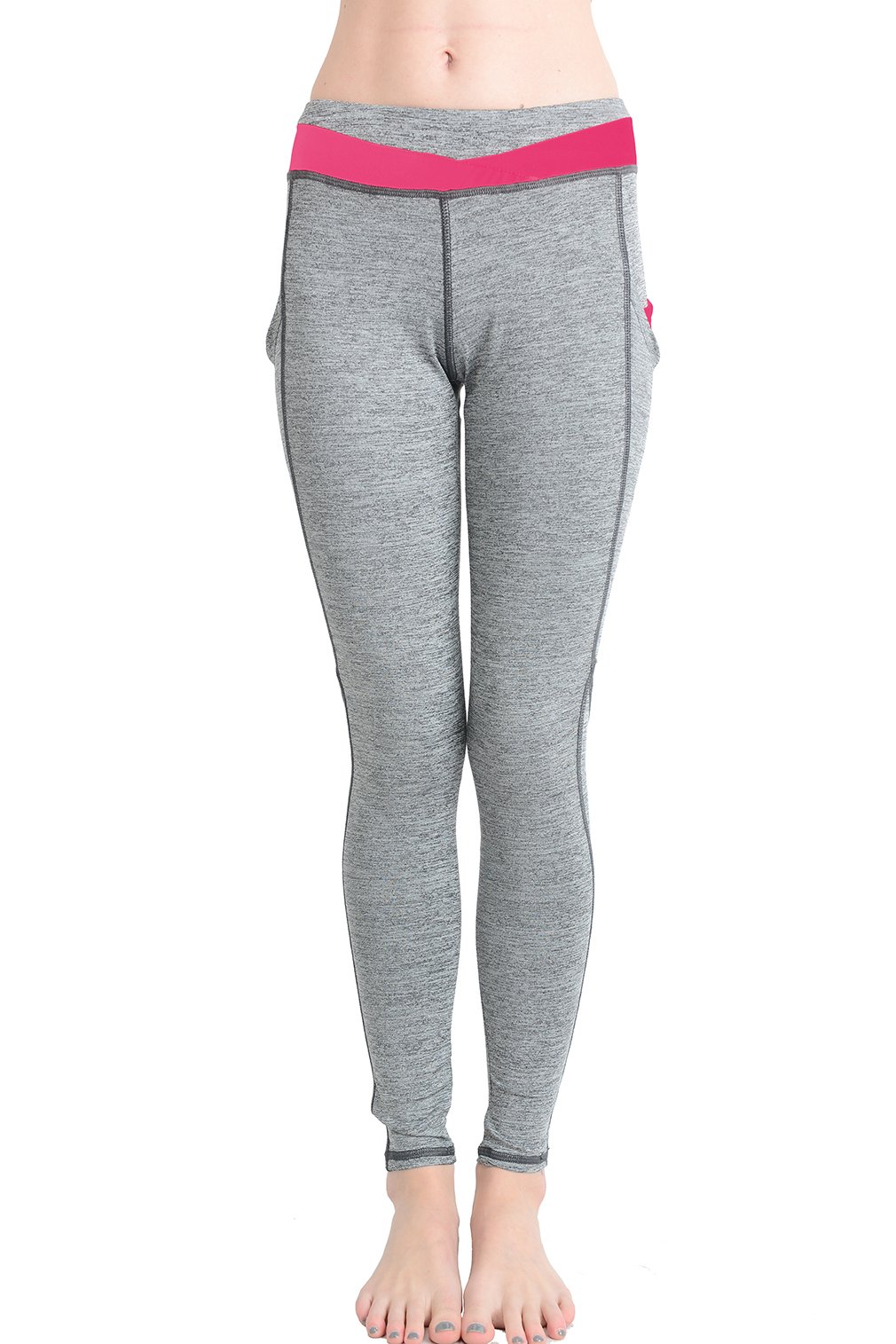 BASICO Women's Cotton Spandex Yoga Pants - High Waisted Workout Leggings for Yoga, Gym & Lounge Wear - Comfortable Stretchy Lounge Pants for Women