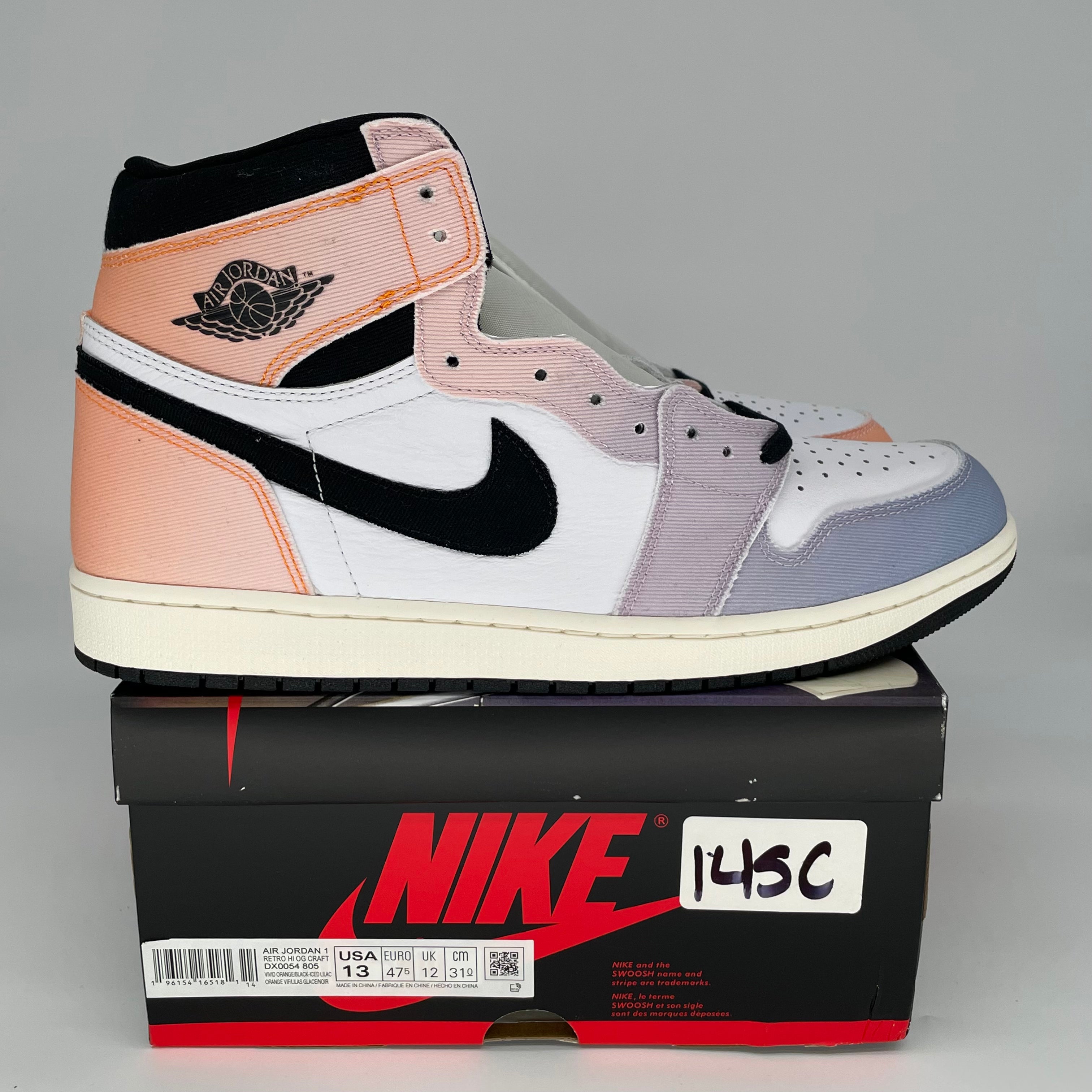 AIR JORDAN 1 SKYLINE Sneakers - Men's Size 13 (DX0054-805) - Retro High Top Basketball Shoes for Streetwear & Sports